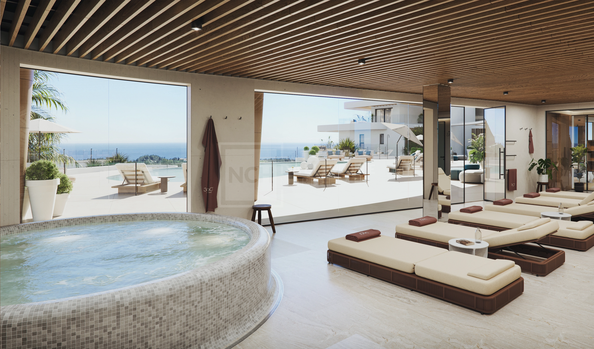 Stunning 1-Bedroom with Panoramic Views, Sunlit Terrace and Spa Amenities