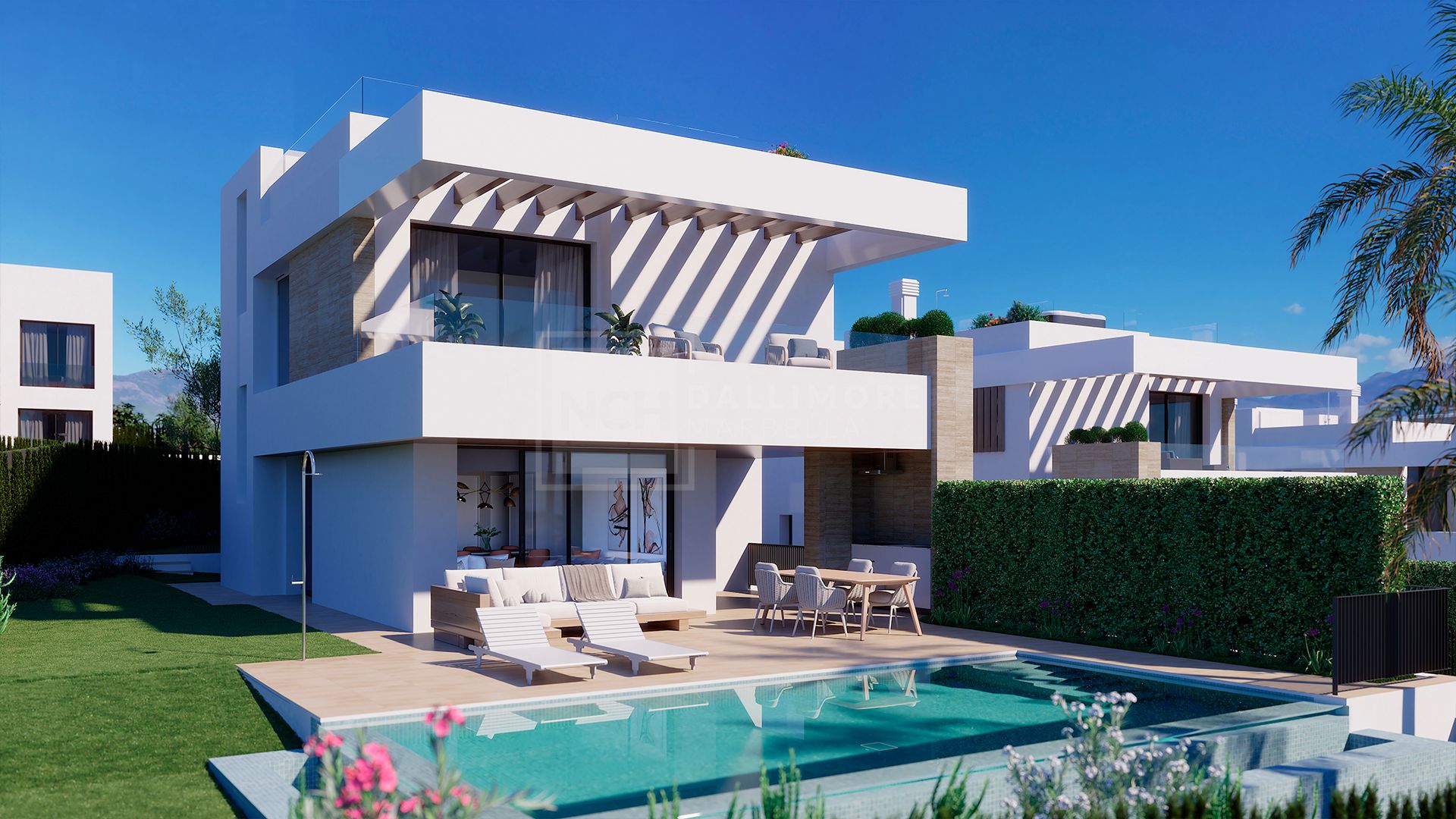 Siete villas de lujo en una ubicación privilegiada cerca de la playa y Puerto Banús