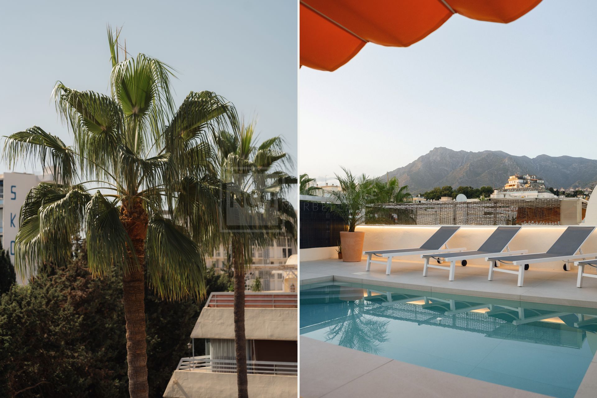 Ático en el Centro de Marbella – Piscina Privada en la Azotea y Vistas a La Concha