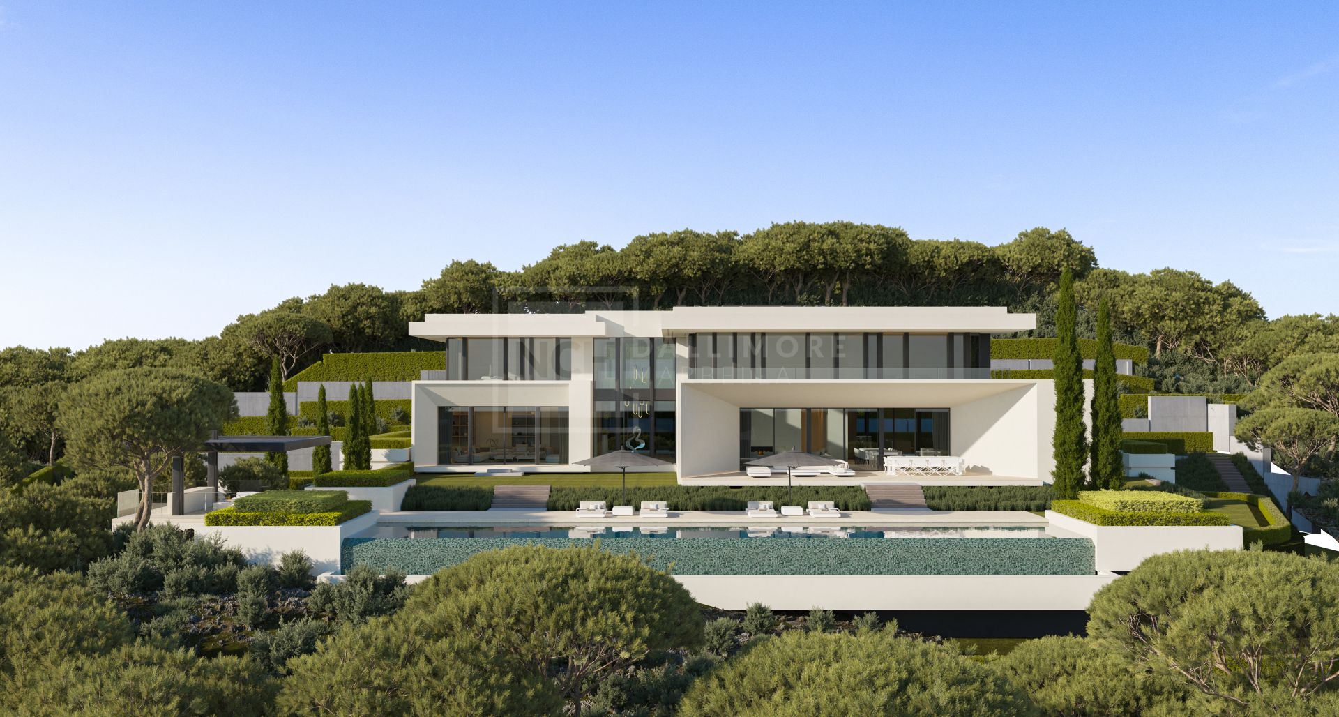 SCULPTURAL VILLA WITH CINEMA, GYM, SAUNA AND SEAMLESS INDOOR–OUTDOOR LIVING