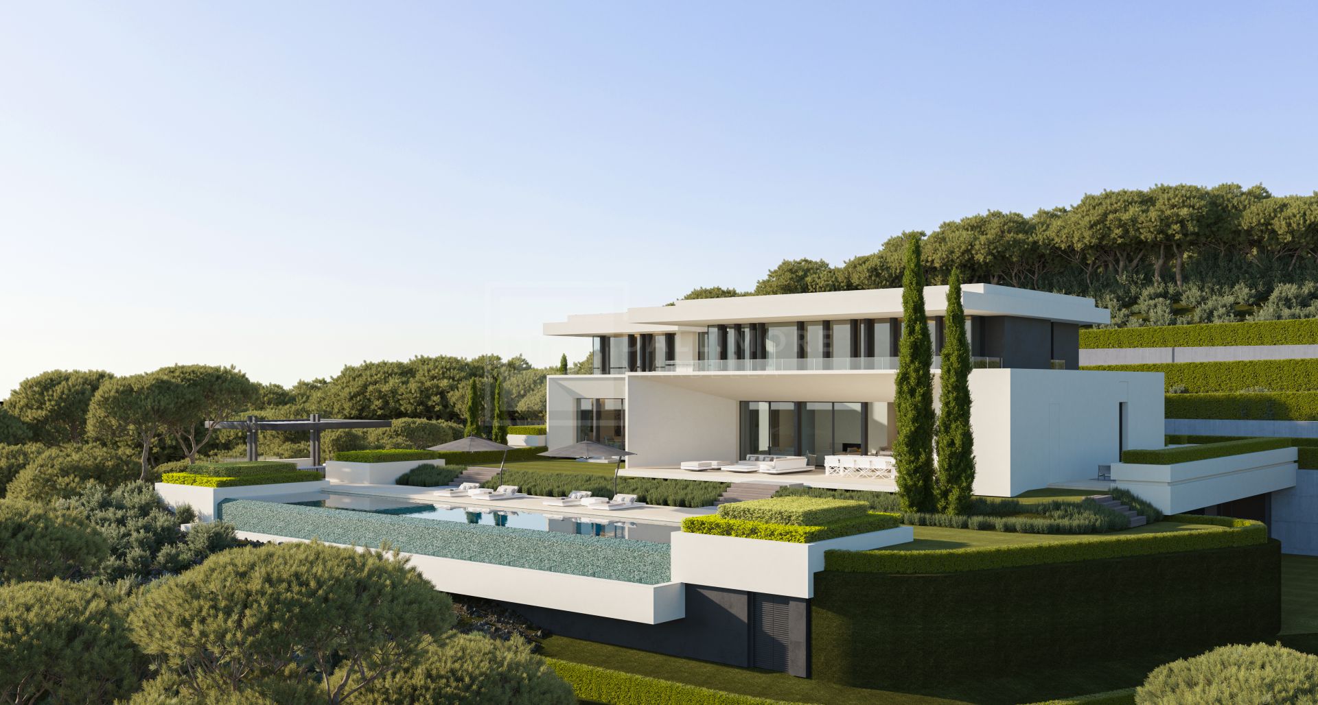 SCULPTURAL VILLA WITH CINEMA, GYM, SAUNA AND SEAMLESS INDOOR–OUTDOOR LIVING