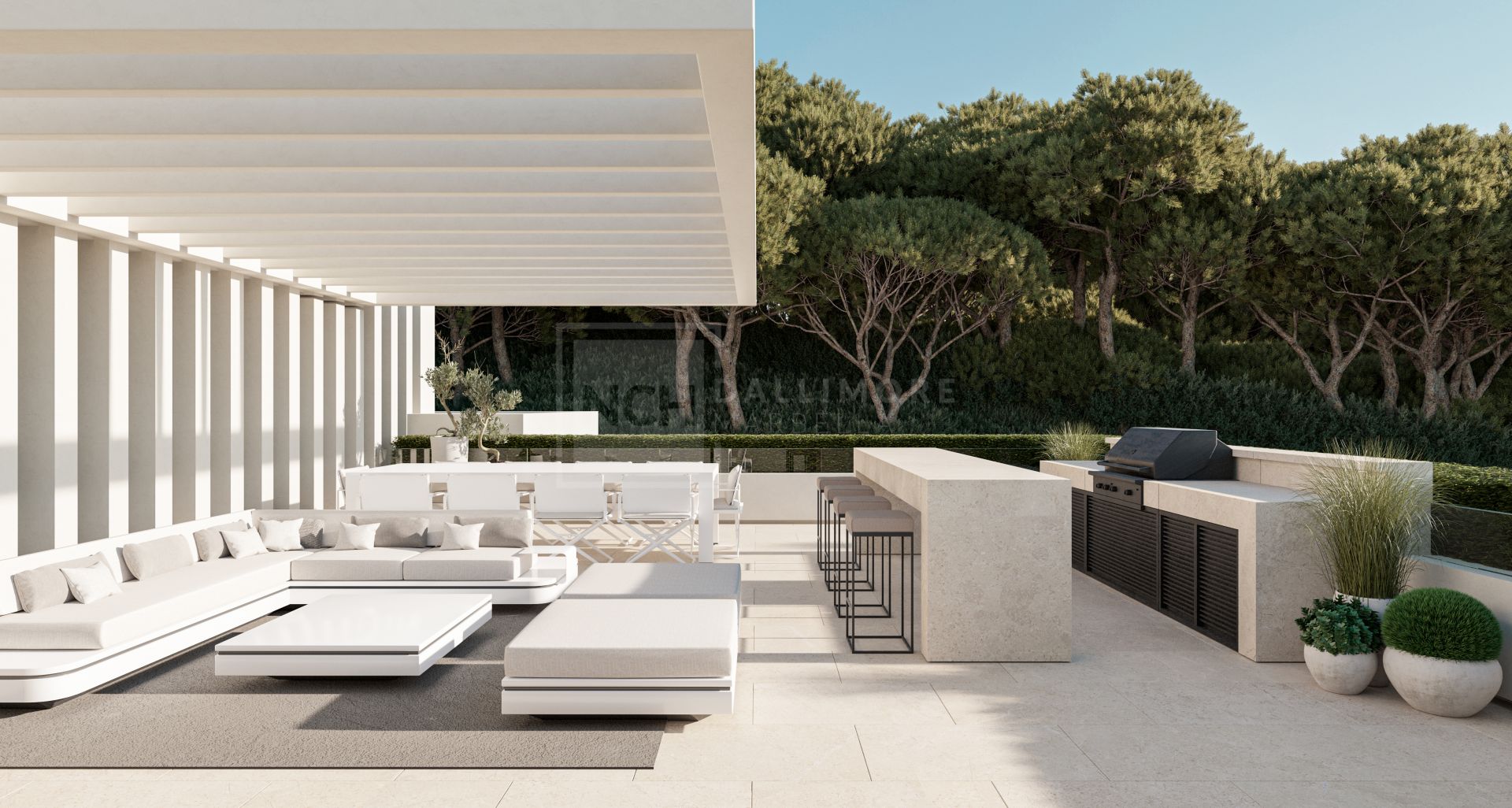 6-BED VILLA BY TOBAL ARQUITECTOS WITH EXPANSIVE TERRACES, SALTWATER POOL & SEA VIEWS