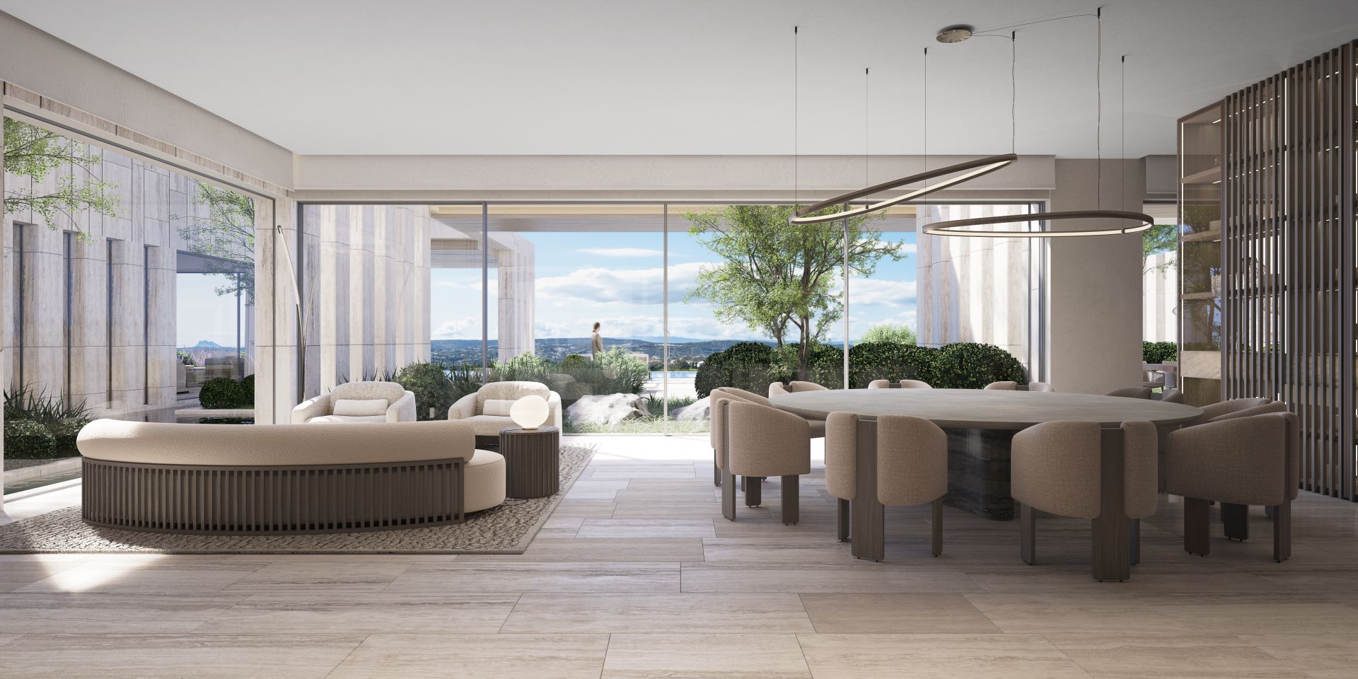 7-BED BIOARCHITECTURE VILLA IN SOTOGRANDE WITH COURTYARDS, LIFT & SEA-BOUND POOL