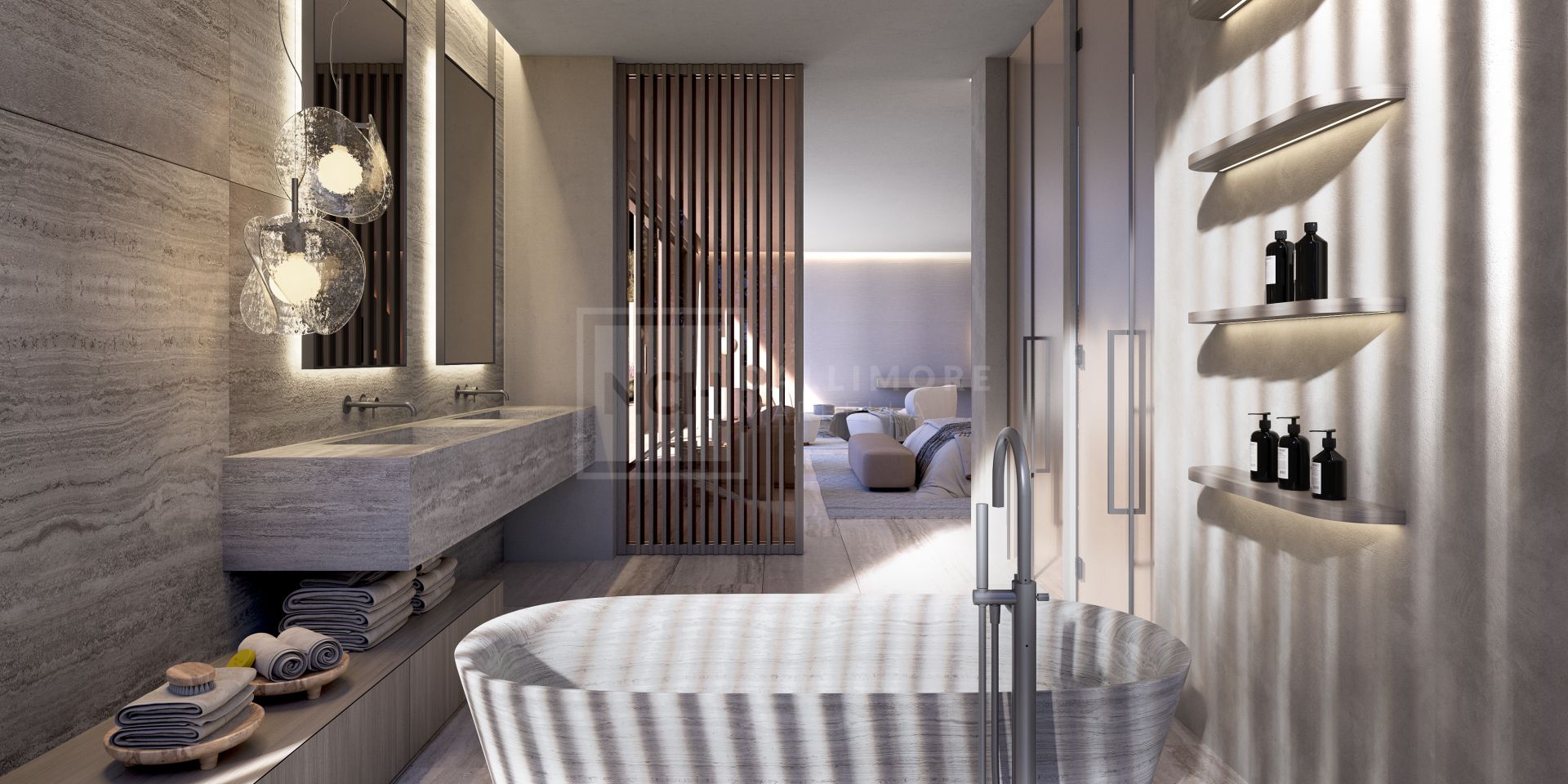 7-BED BIOARCHITECTURE VILLA IN SOTOGRANDE WITH COURTYARDS, LIFT & SEA-BOUND POOL