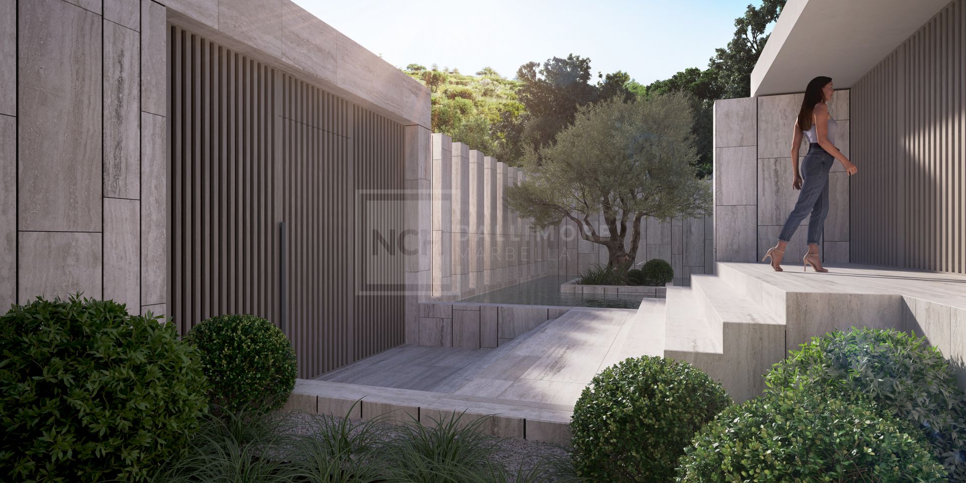 7-BED BIOARCHITECTURE VILLA IN SOTOGRANDE WITH COURTYARDS, LIFT & SEA-BOUND POOL