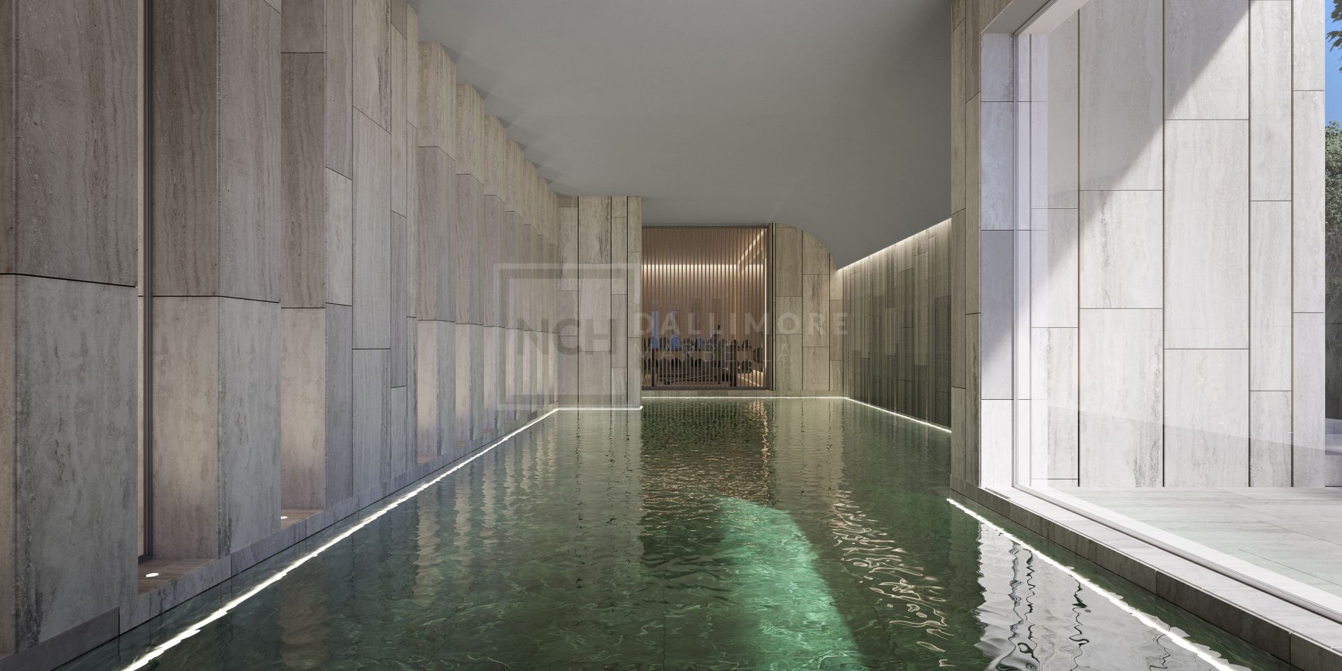 7-BED BIOARCHITECTURE VILLA IN SOTOGRANDE WITH COURTYARDS, LIFT & SEA-BOUND POOL