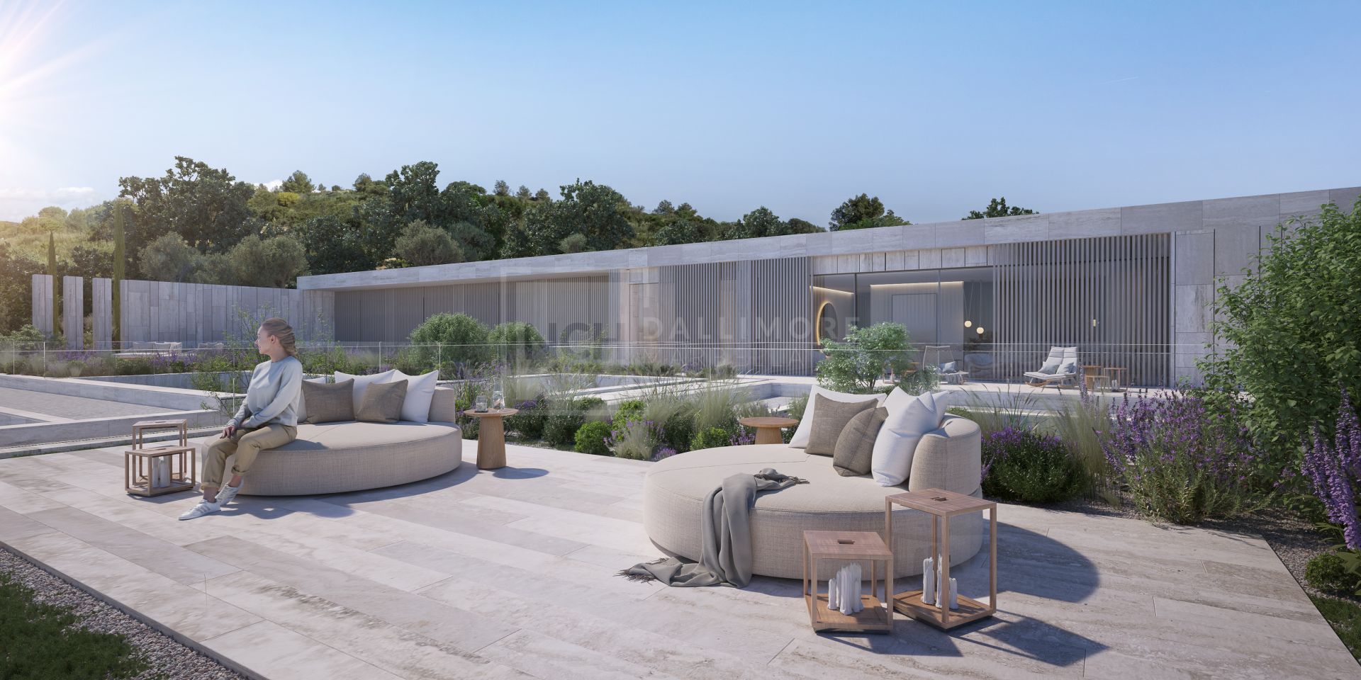 7-BED BIOARCHITECTURE VILLA IN SOTOGRANDE WITH COURTYARDS, LIFT & SEA-BOUND POOL