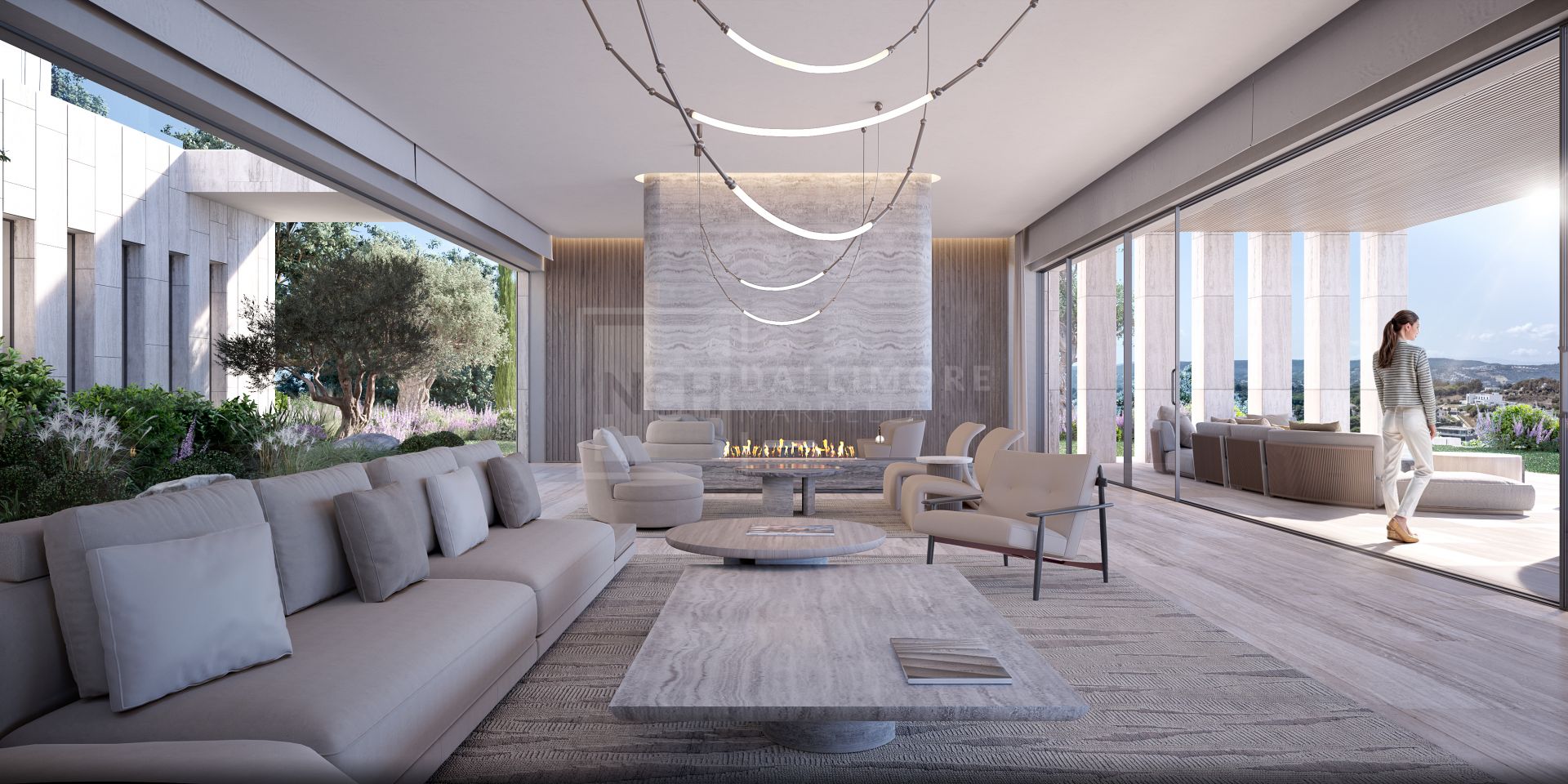 7-BED BIOARCHITECTURE VILLA IN SOTOGRANDE WITH COURTYARDS, LIFT & SEA-BOUND POOL