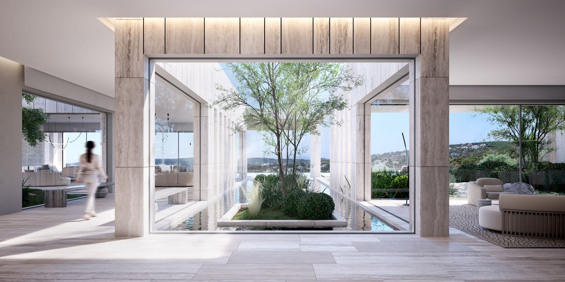 7-BED BIOARCHITECTURE VILLA IN SOTOGRANDE WITH COURTYARDS, LIFT & SEA-BOUND POOL