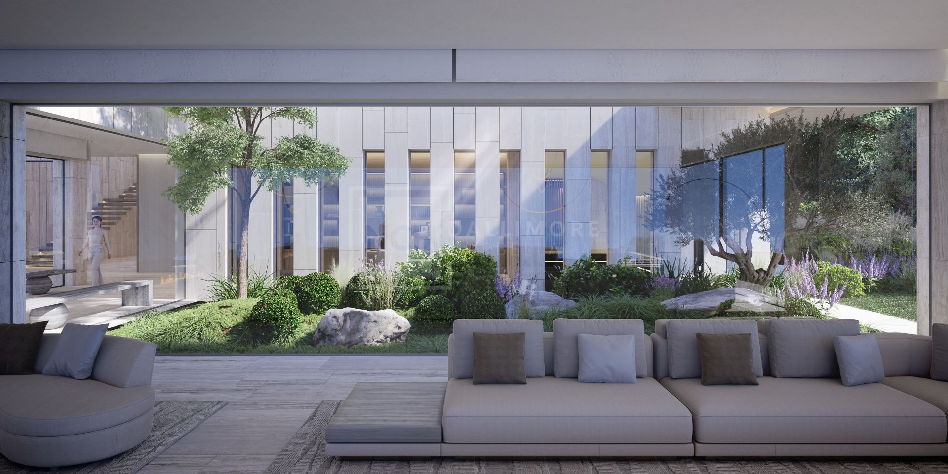 7-BED BIOARCHITECTURE VILLA IN SOTOGRANDE WITH COURTYARDS, LIFT & SEA-BOUND POOL