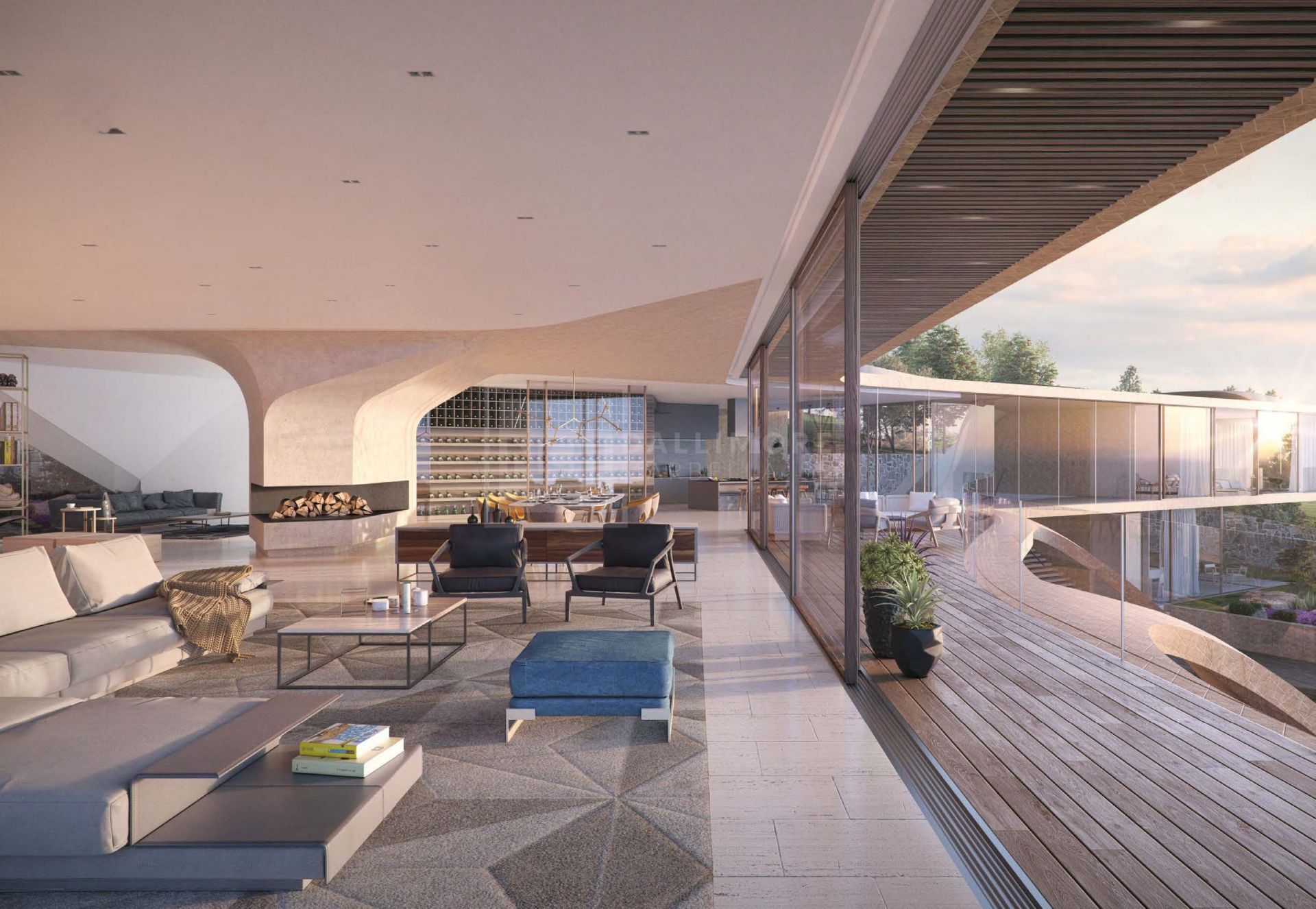 SOUTH-FACING PLOT WITH 8-BED UNSTUDIO PROJECT IN SOTOGRANDE