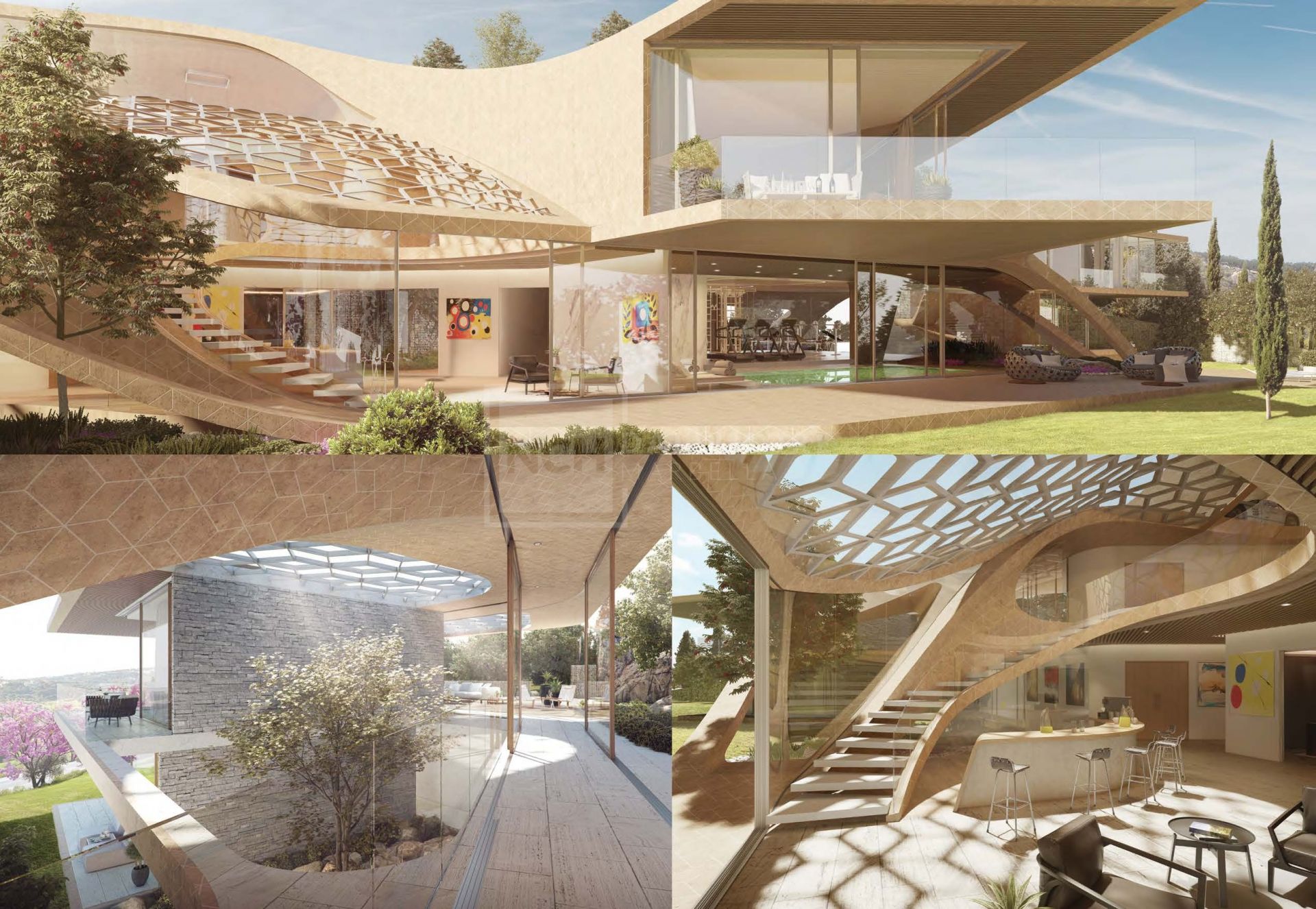 SOUTH-FACING PLOT WITH 8-BED UNSTUDIO PROJECT IN SOTOGRANDE
