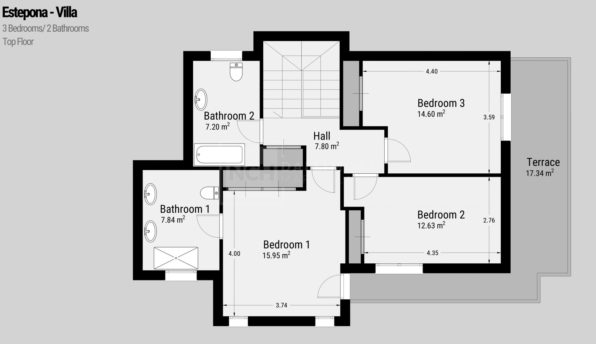 3-BEDROOM VILLA IN MONTE BIARRITZ