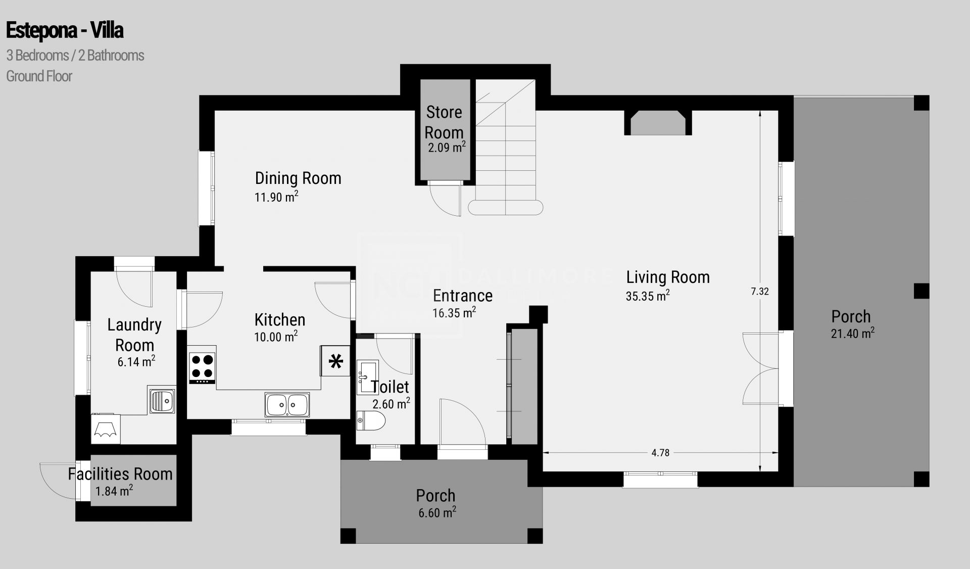 3-BEDROOM VILLA IN MONTE BIARRITZ