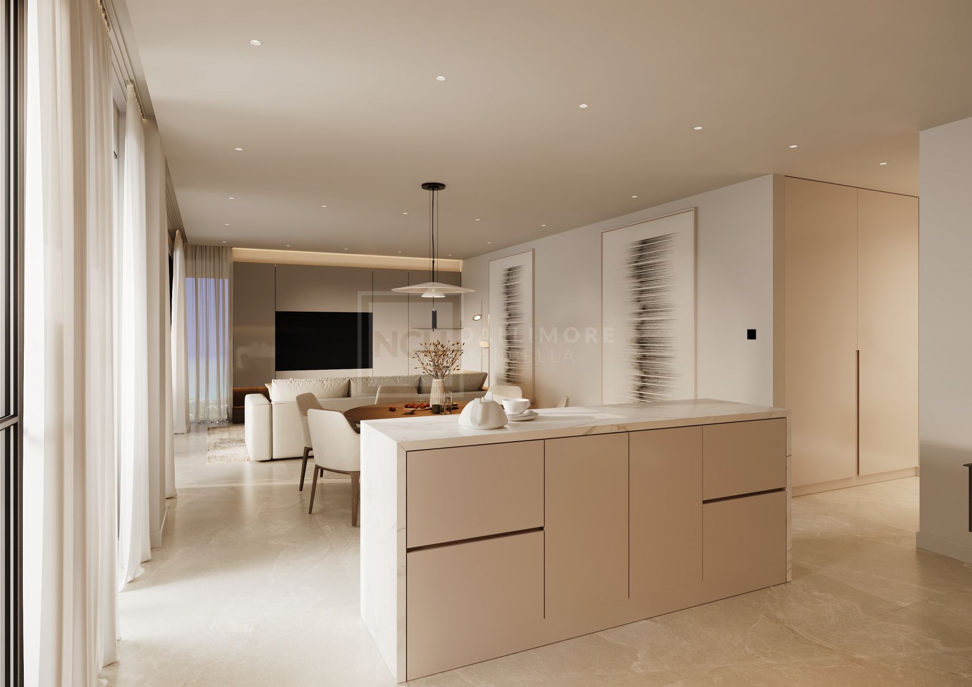 4- Bedroom Garden Apartment in Gated Resort.