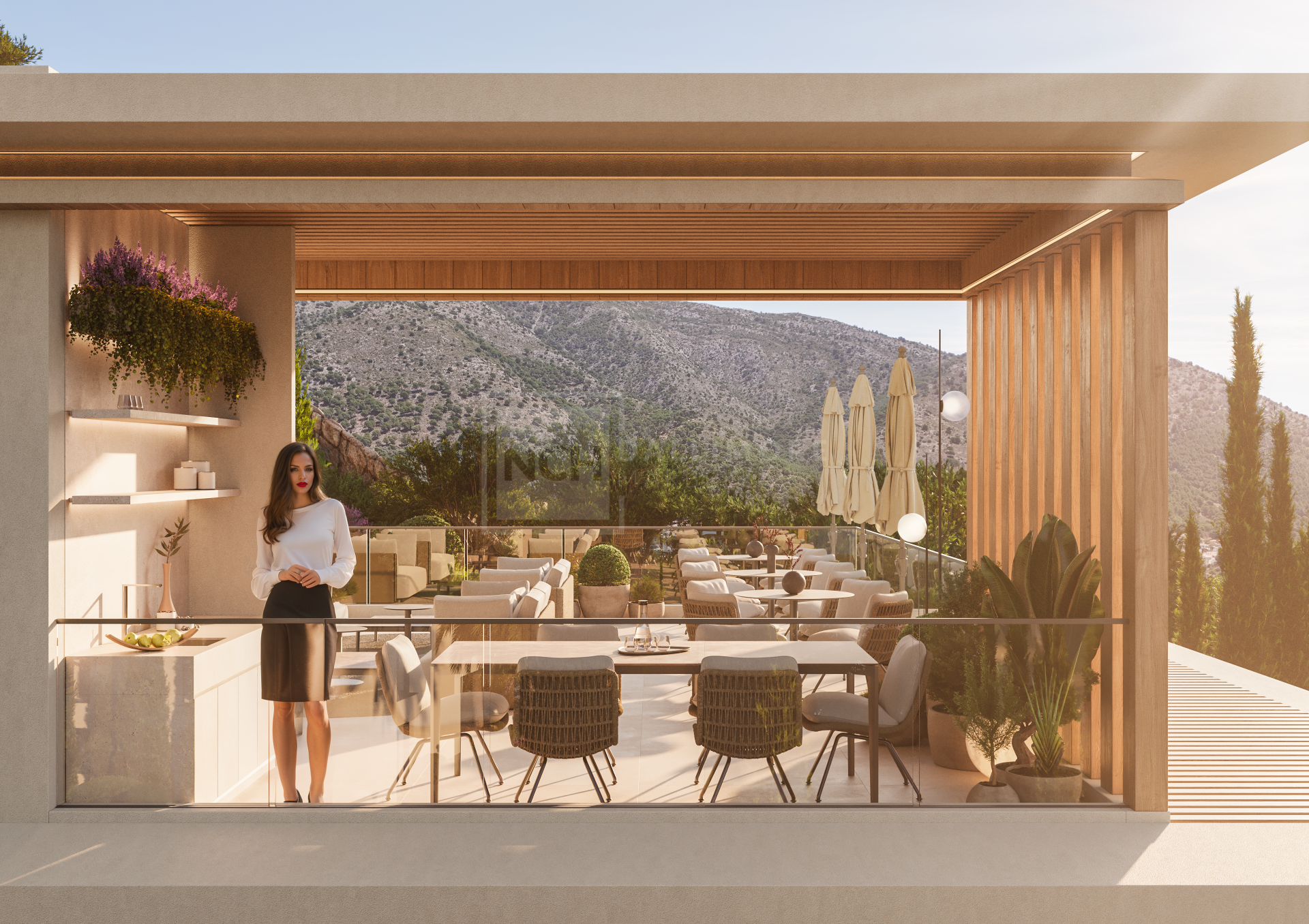 4- Bedroom Garden Apartment in Gated Resort.