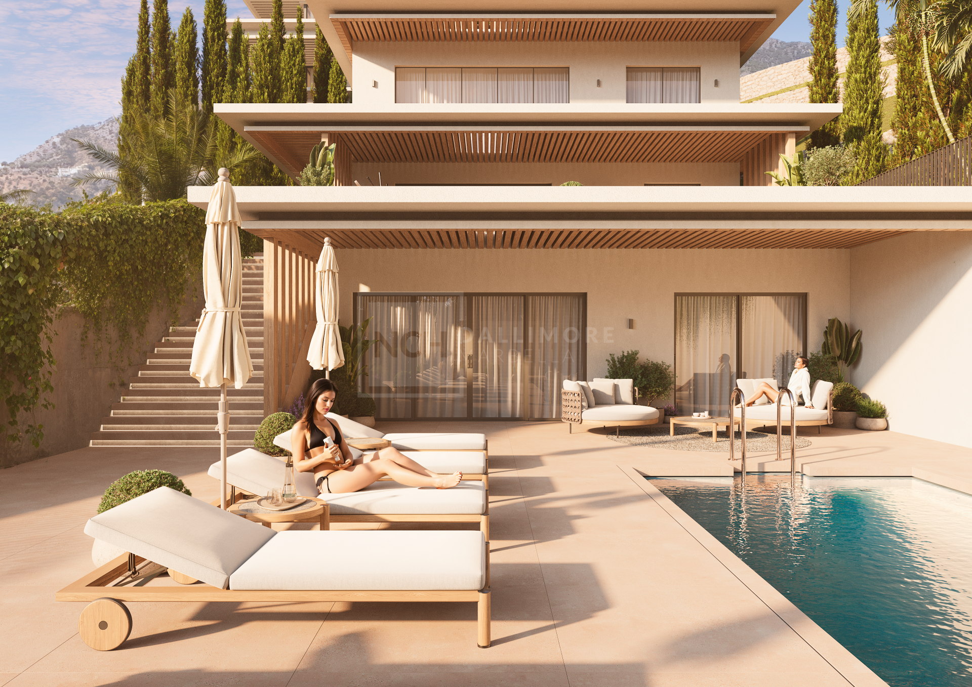4- Bedroom Garden Apartment in Gated Resort.