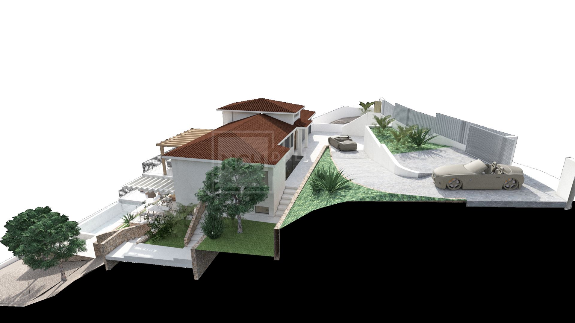 Parcela excepcional con licencia y proyecto – Villa de estilo andaluz | La Cala Golf