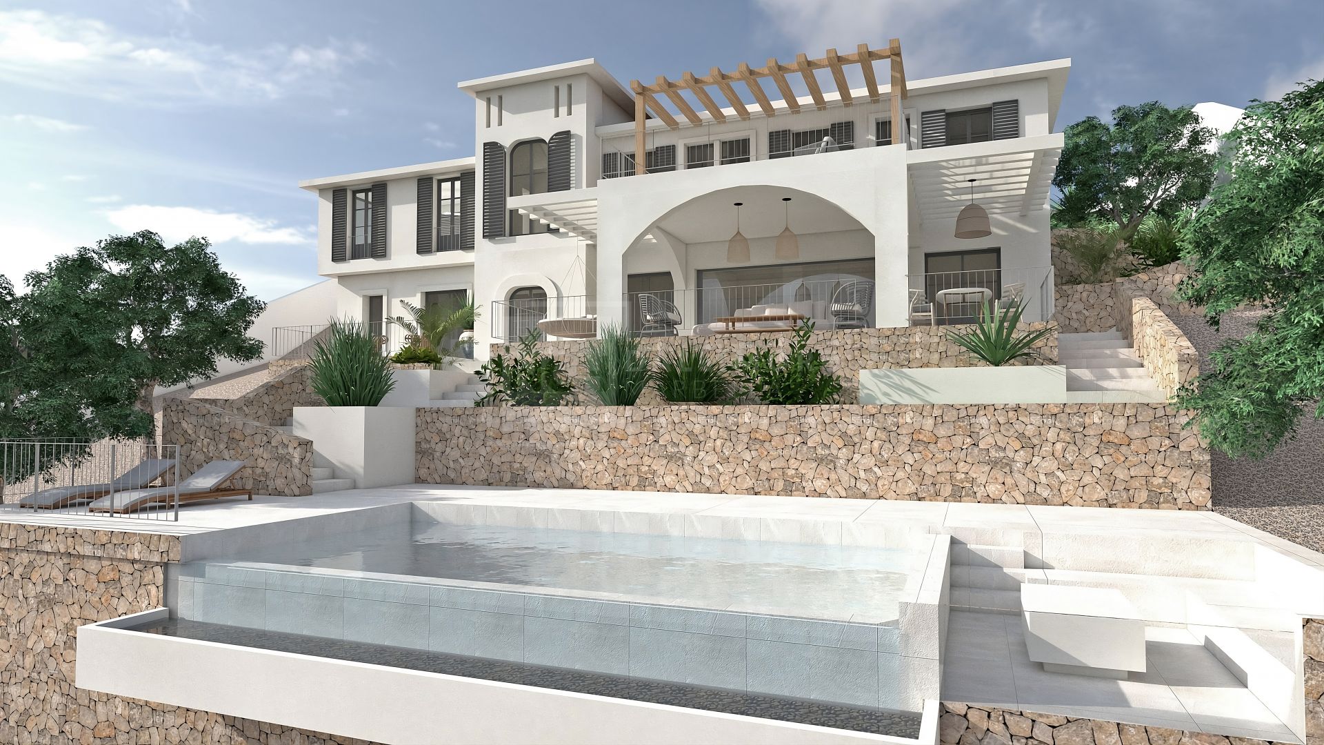 Parcela excepcional con licencia y proyecto – Villa de estilo andaluz | La Cala Golf