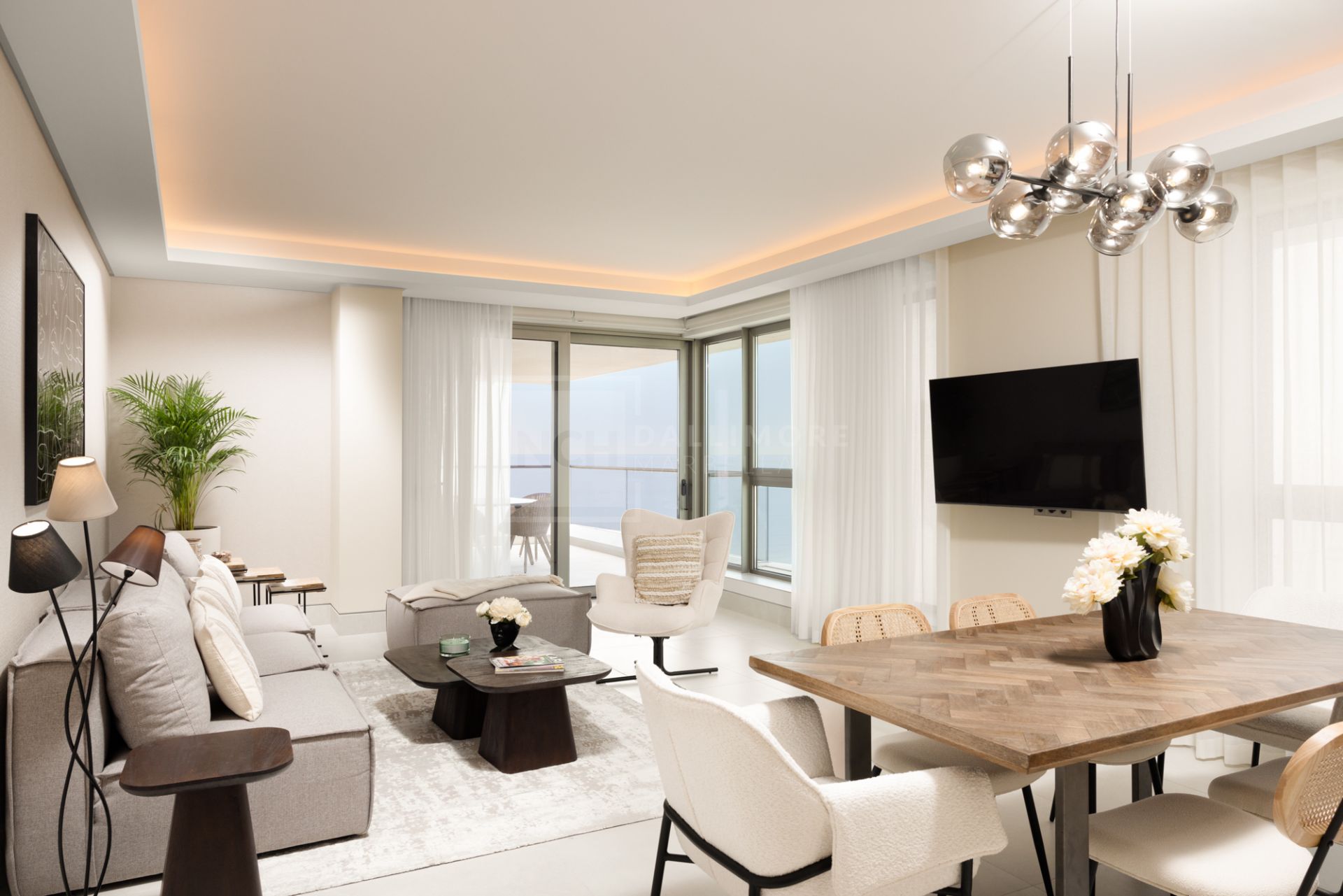 Apartamento nuevo con espectacularidad Vistas al mar en Málaga