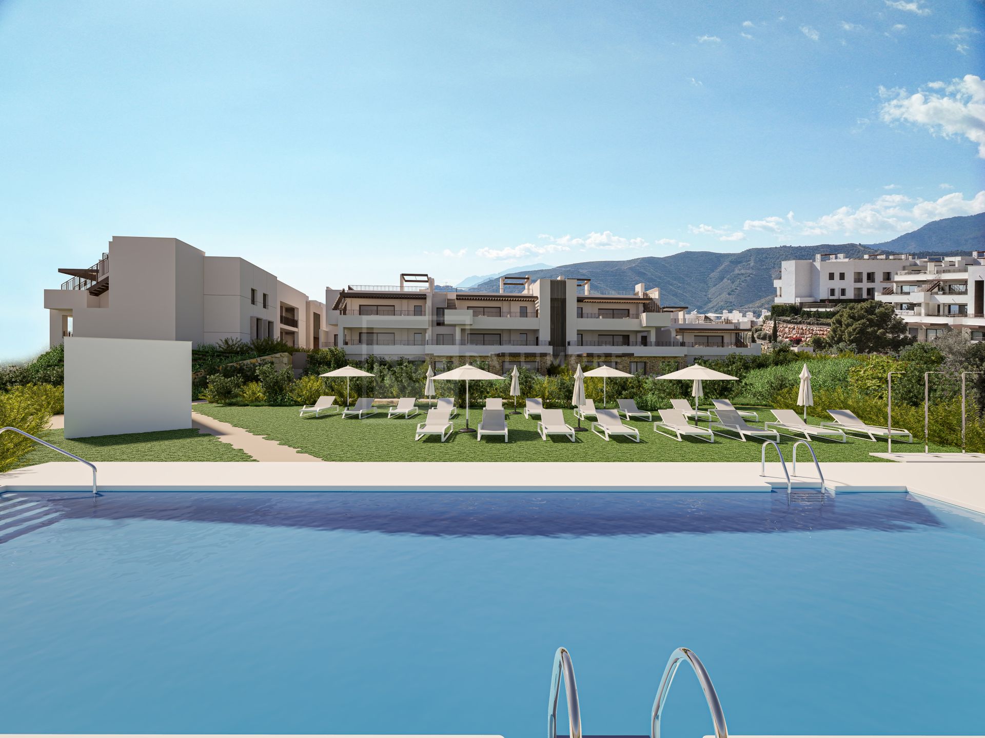 Elegante apartamento en planta baja de 2 dormitorios con vistas panorámicas al lago y a la montaña