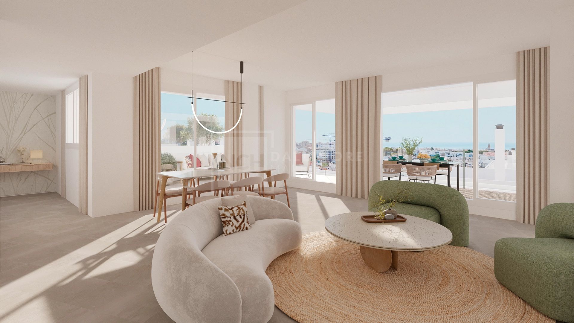Residencia Costera de Estilo con Jardín Privado y Vistas Abiertas
