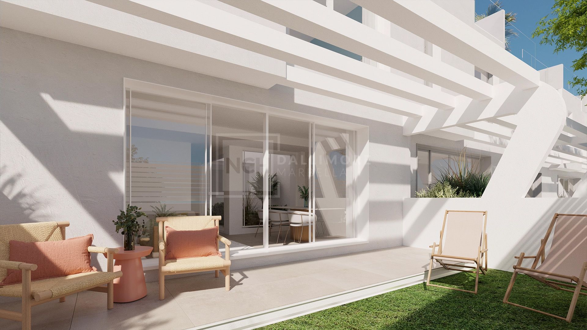 Residencia Costera de Estilo con Jardín Privado y Vistas Abiertas