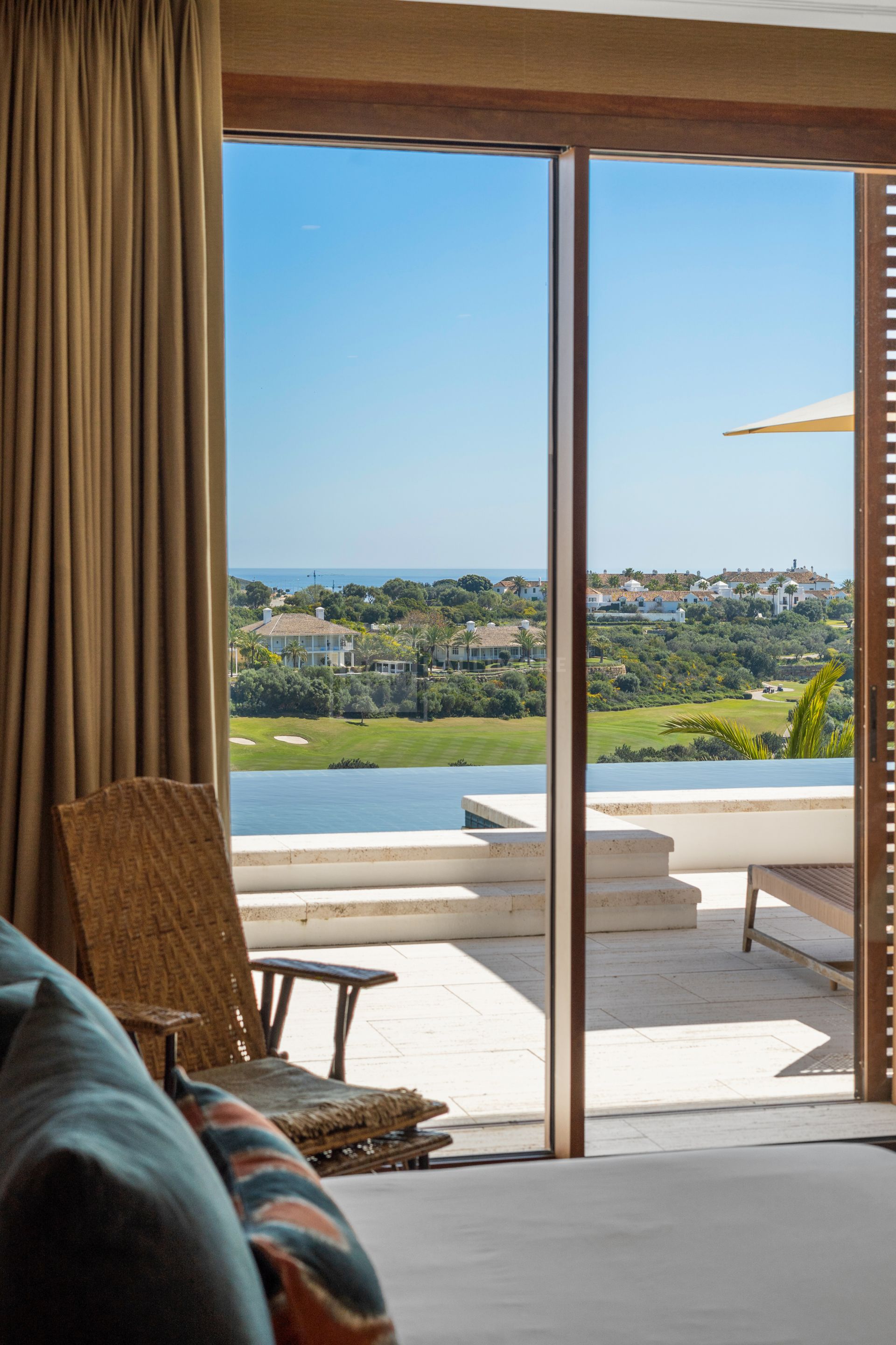 Secluded Villa With Infinity Pool and Open Sea and Golf Views