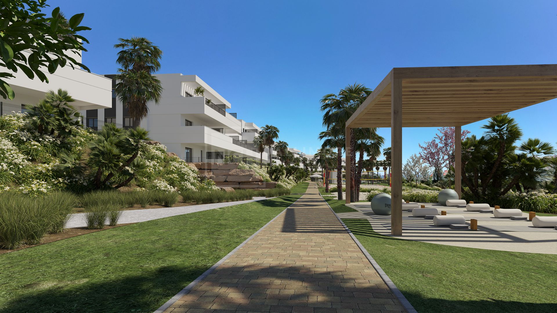 Soleada elegancia mediterránea con vistas abiertas y comodidades excepcionales