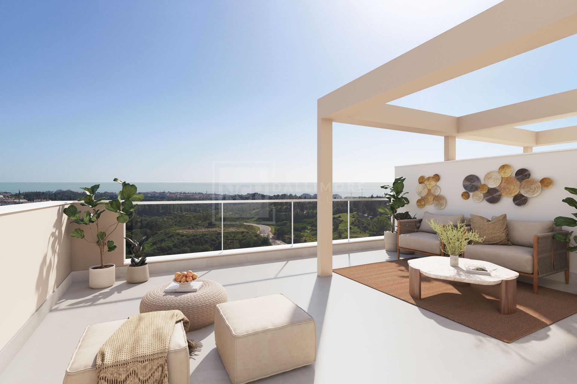 Sunlit Contemporary Duplex Penthouse With Expansive Terrace and Open Views