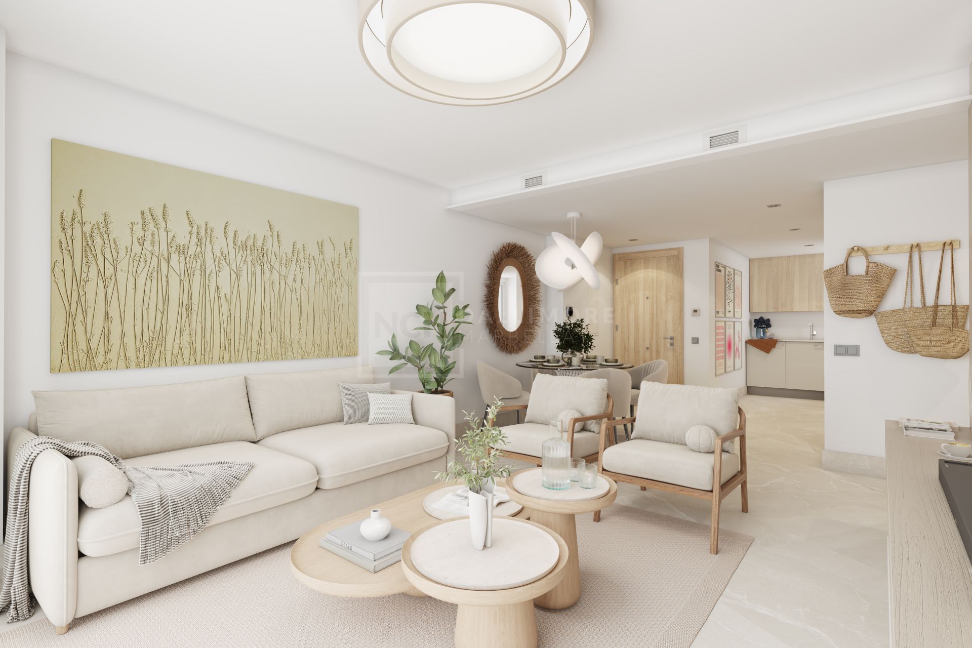 Modern Mediterranean Apartment Surrounded by Nature and Golf Courses
