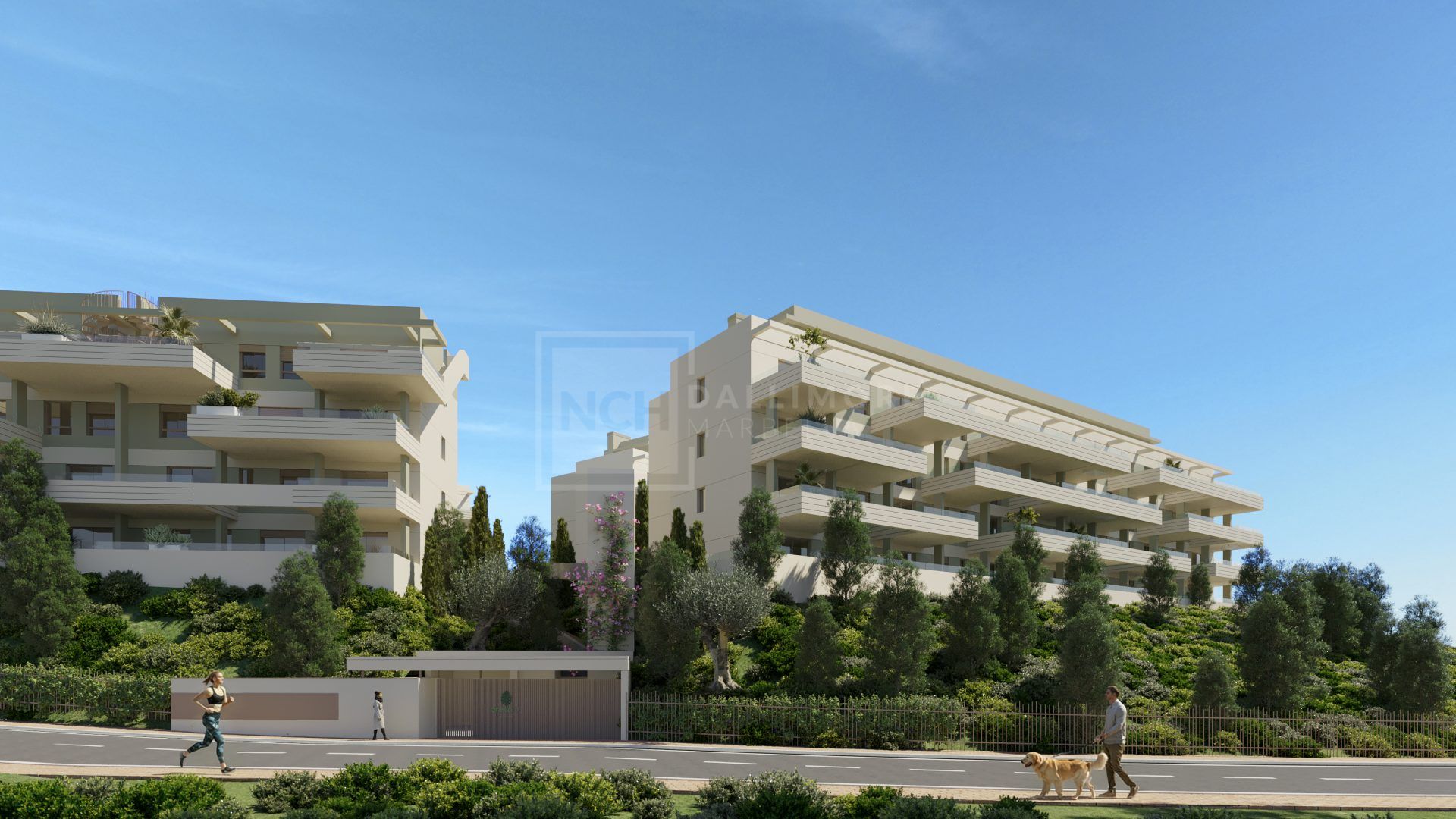 Luminoso apartamento de 2 dormitorios con vistas abiertas al mar y elegantes interiores