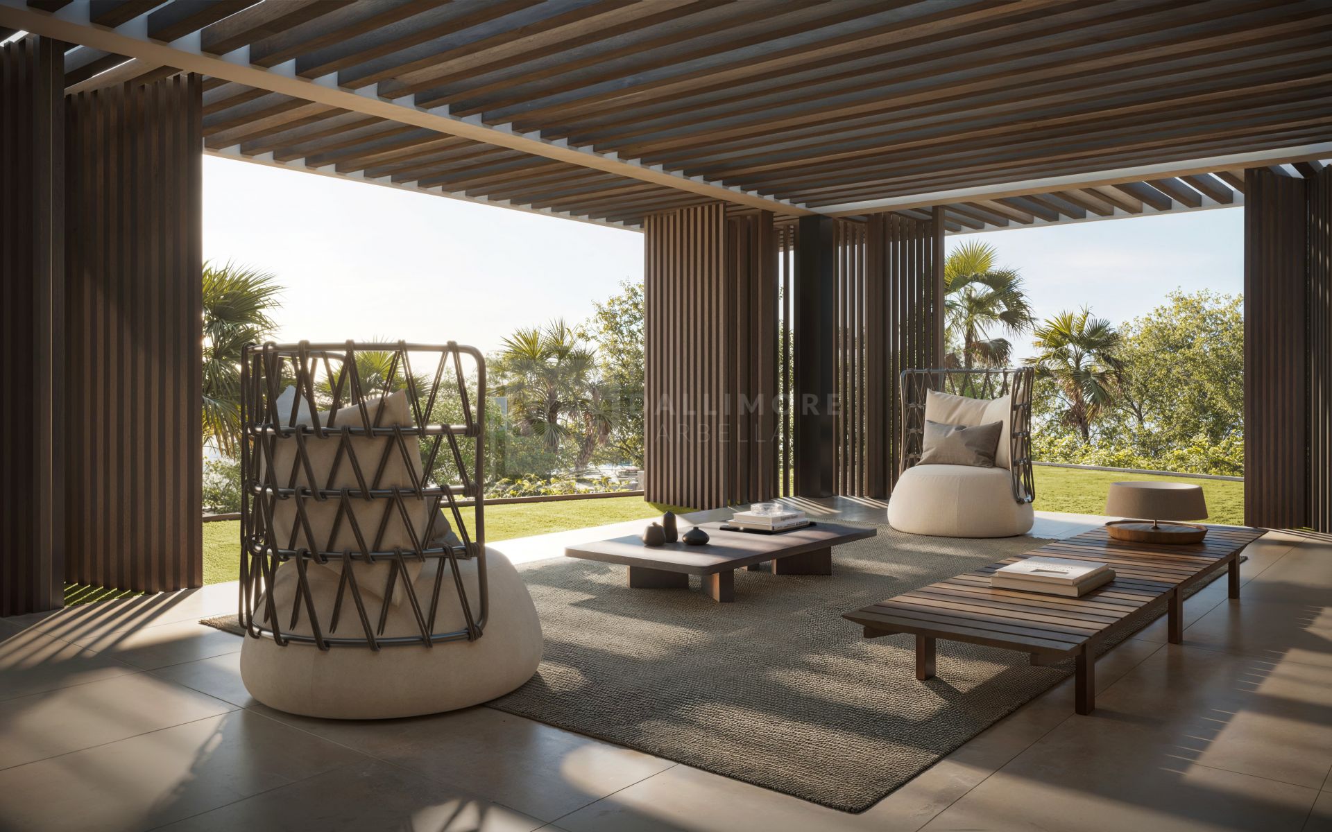 Villa de lujo contemporánea con vistas al mar y amplias terrazas en el Valle del Golf de Marbella
