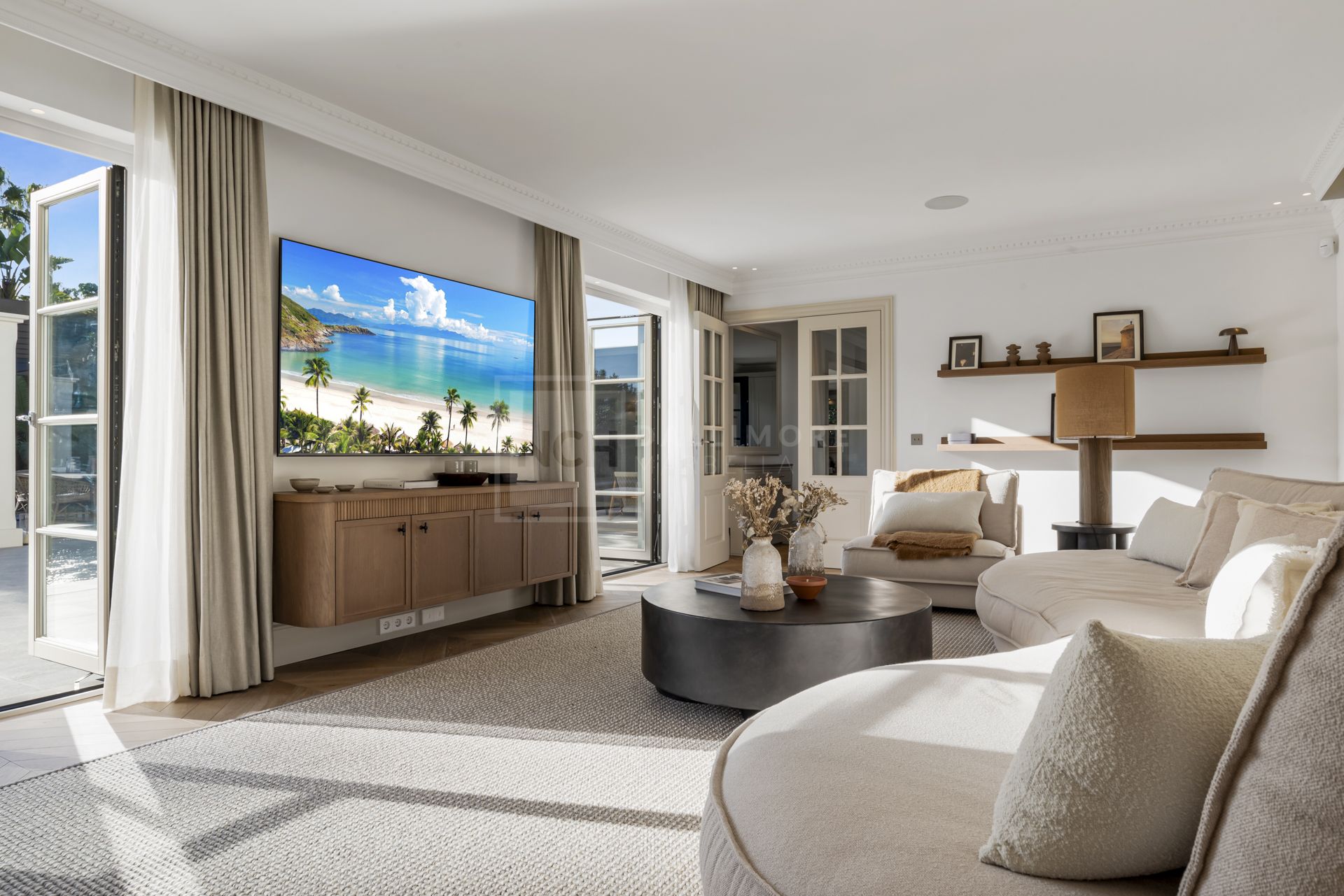 Elegant Contemporary Villa With Poolside Lounge And Premium Interiors