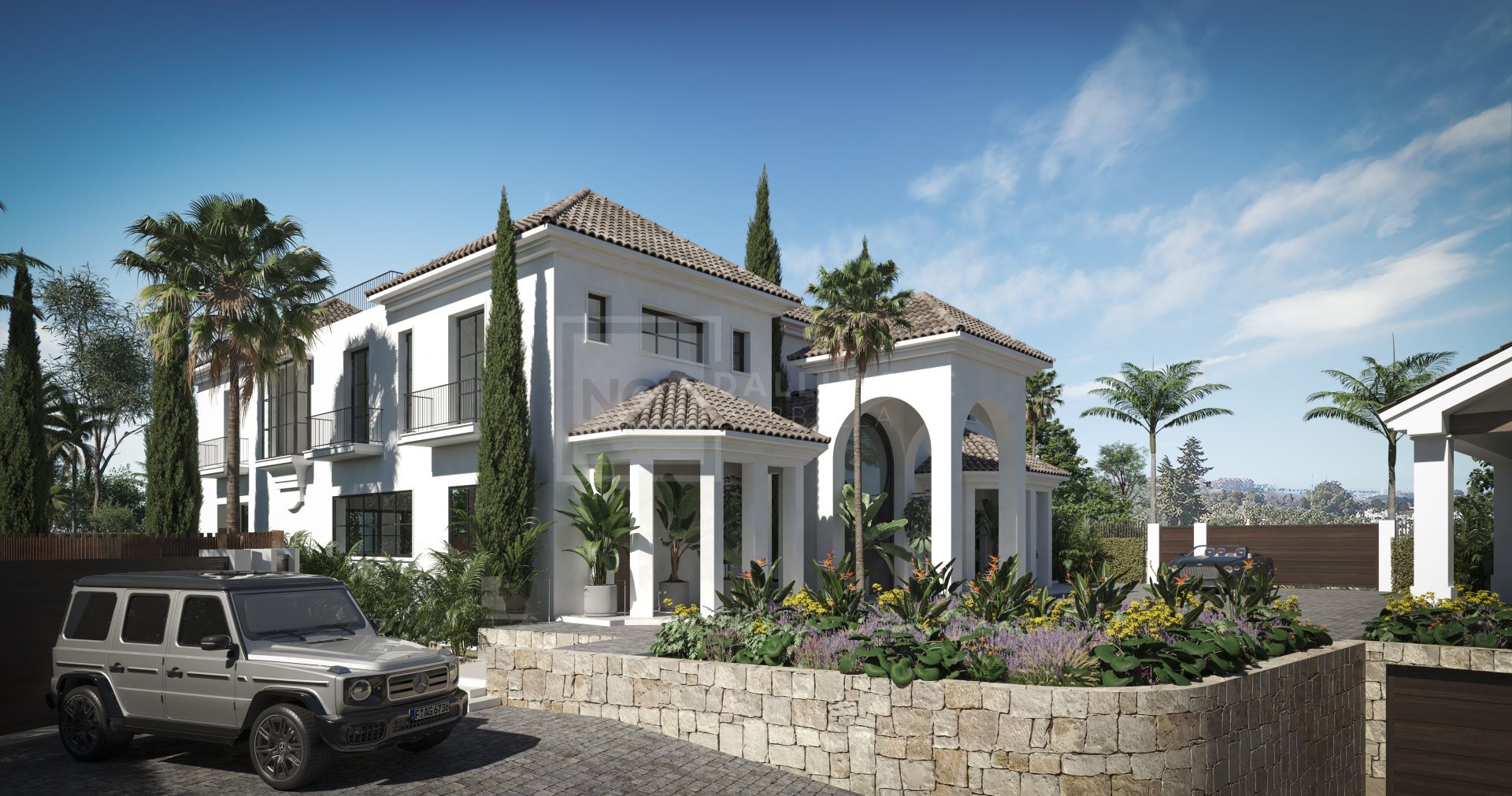 Impresionante villa mediterránea de 6 dormitorios con piscina, spa y espacios habitables panorámicos