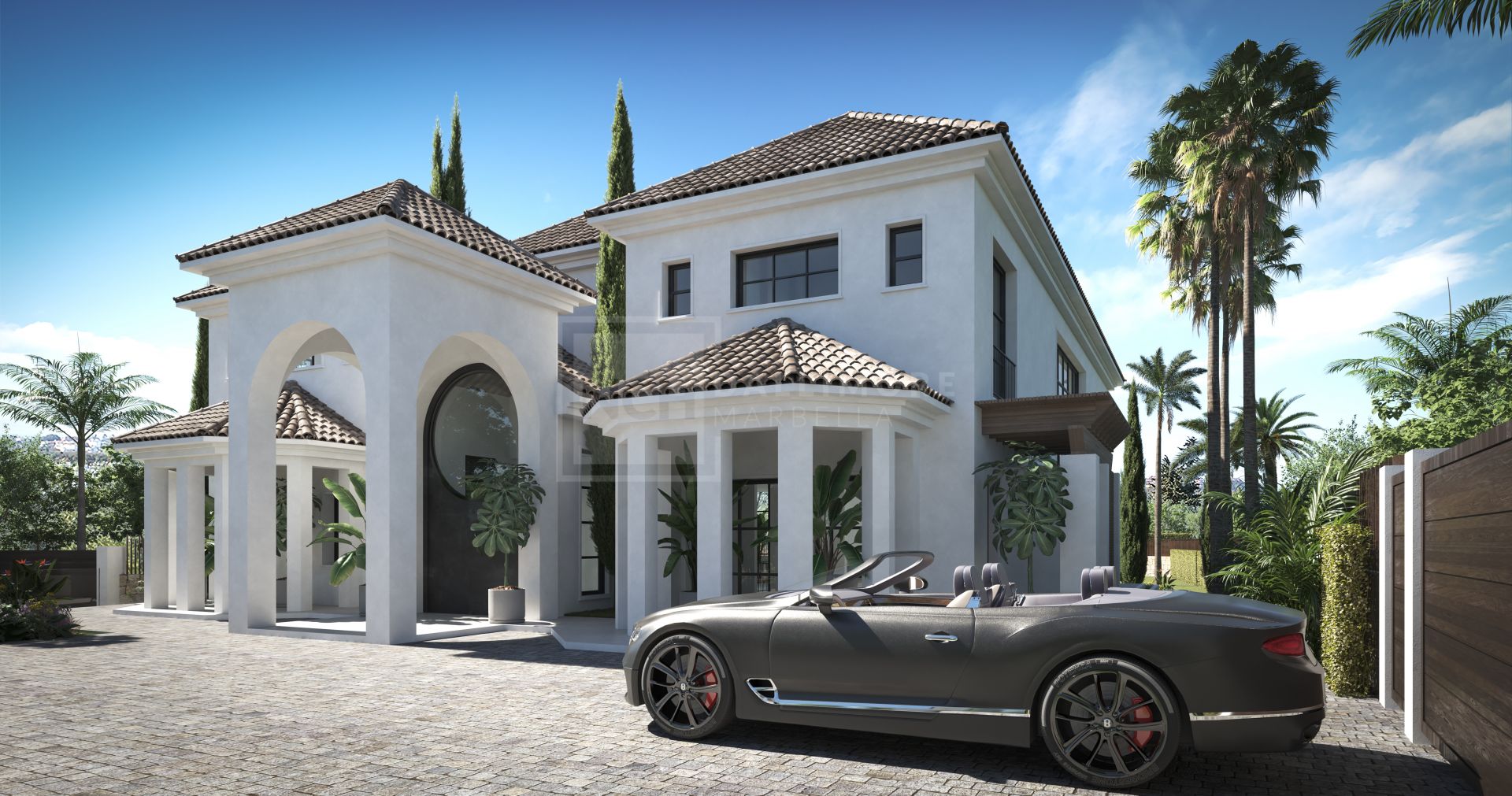 Impresionante villa mediterránea de 6 dormitorios con piscina, spa y espacios habitables panorámicos