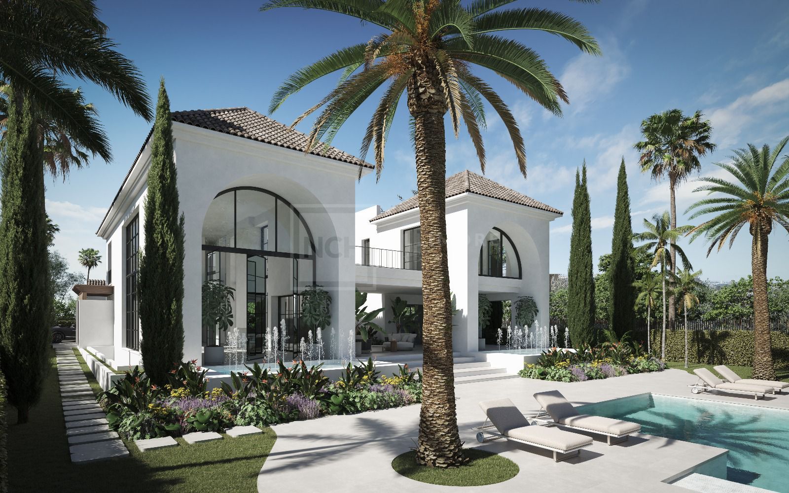 Impresionante villa mediterránea de 6 dormitorios con piscina, spa y espacios habitables panorámicos