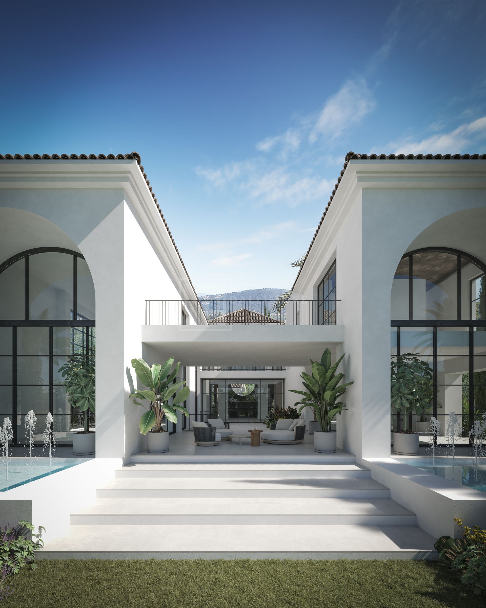 Impresionante villa mediterránea de 6 dormitorios con piscina, spa y espacios habitables panorámicos