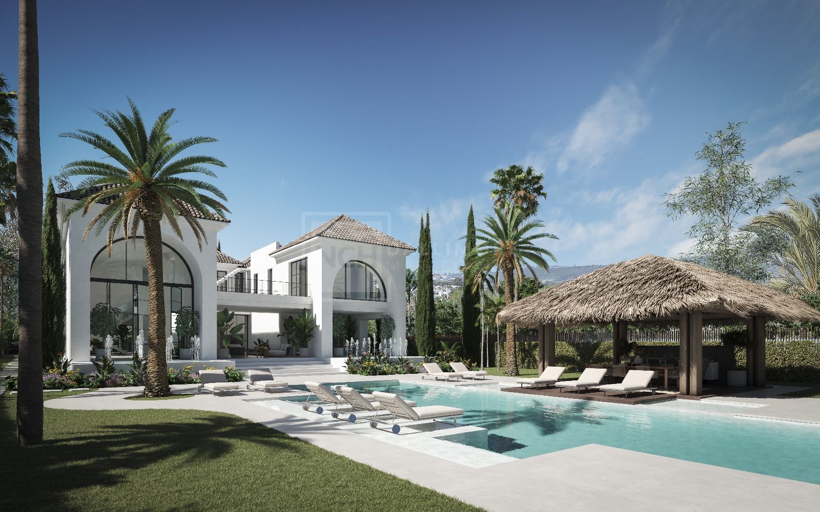Impresionante villa mediterránea de 6 dormitorios con piscina, spa y espacios habitables panorámicos
