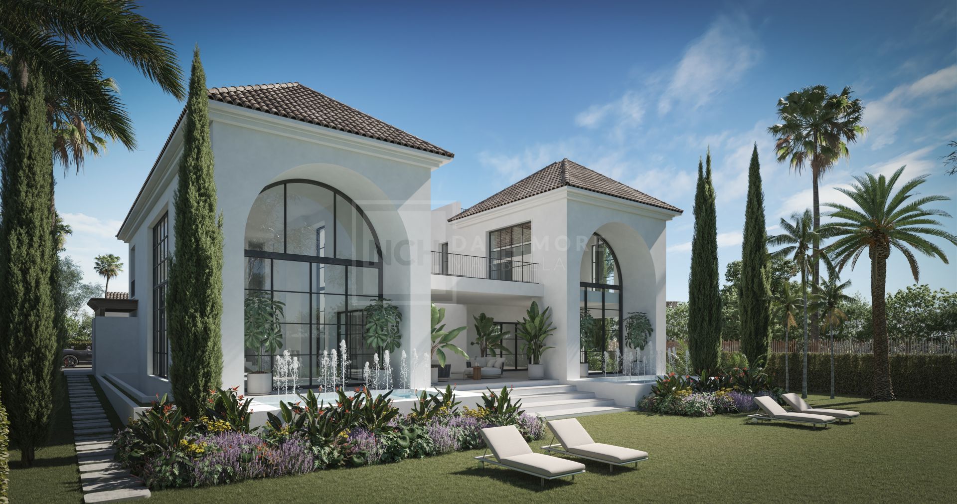 Impresionante villa mediterránea de 6 dormitorios con piscina, spa y espacios habitables panorámicos