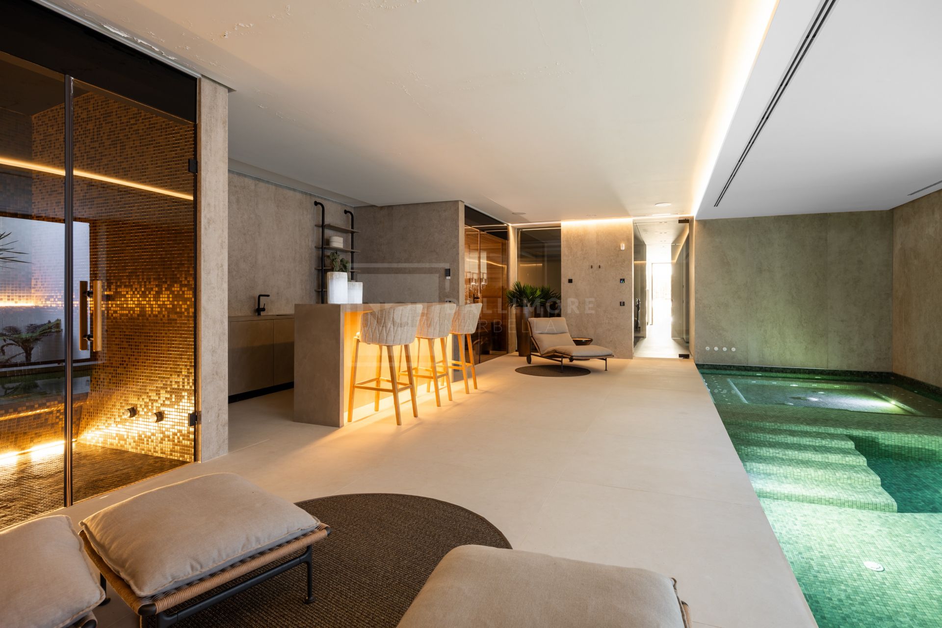 Excepcional casa contemporánea de 6 dormitorios con spa y piscina infinita