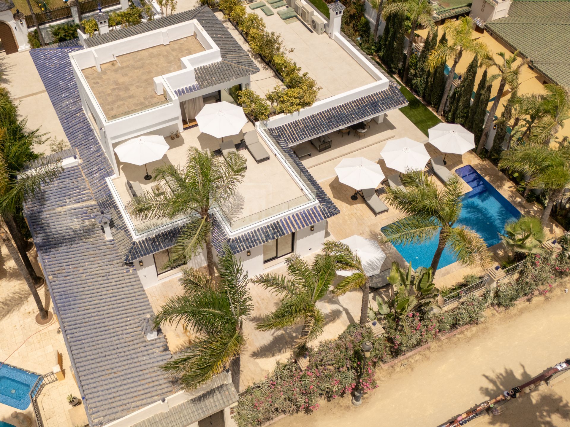 Beachfront Six Bedroom Villa With Panoramic Sea Views in Marbella