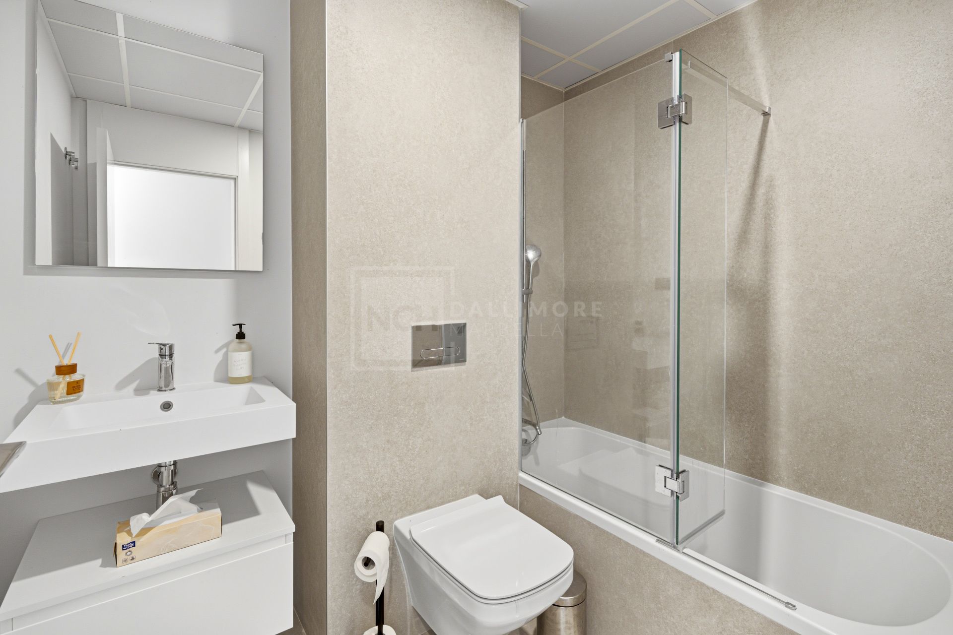 Brand-new, three bedroom apartment in the sought-after gated community of Medblue, in Altos de los Monteros