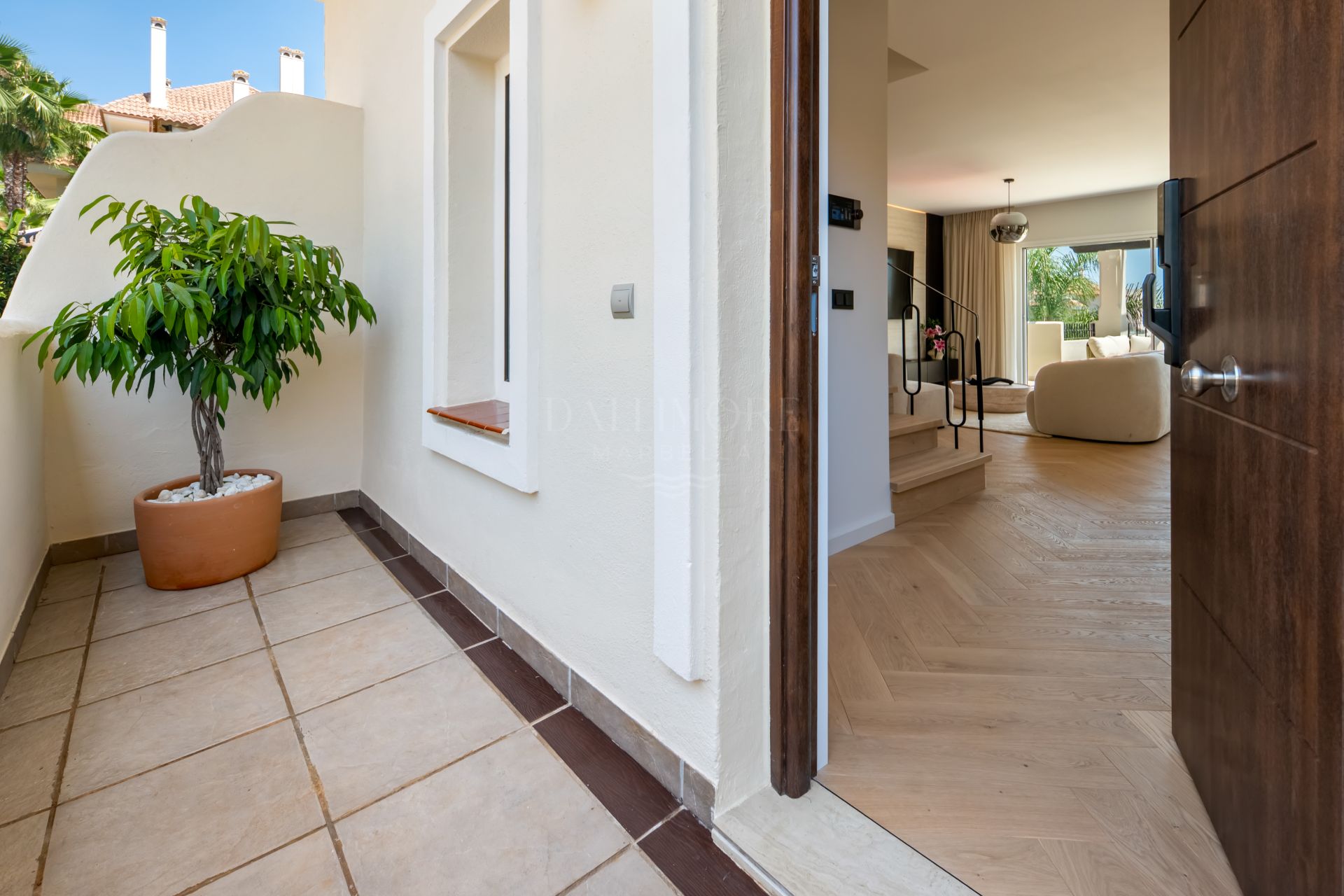South-Facing Three-Bedroom Penthouse with Sea and Mountain Views