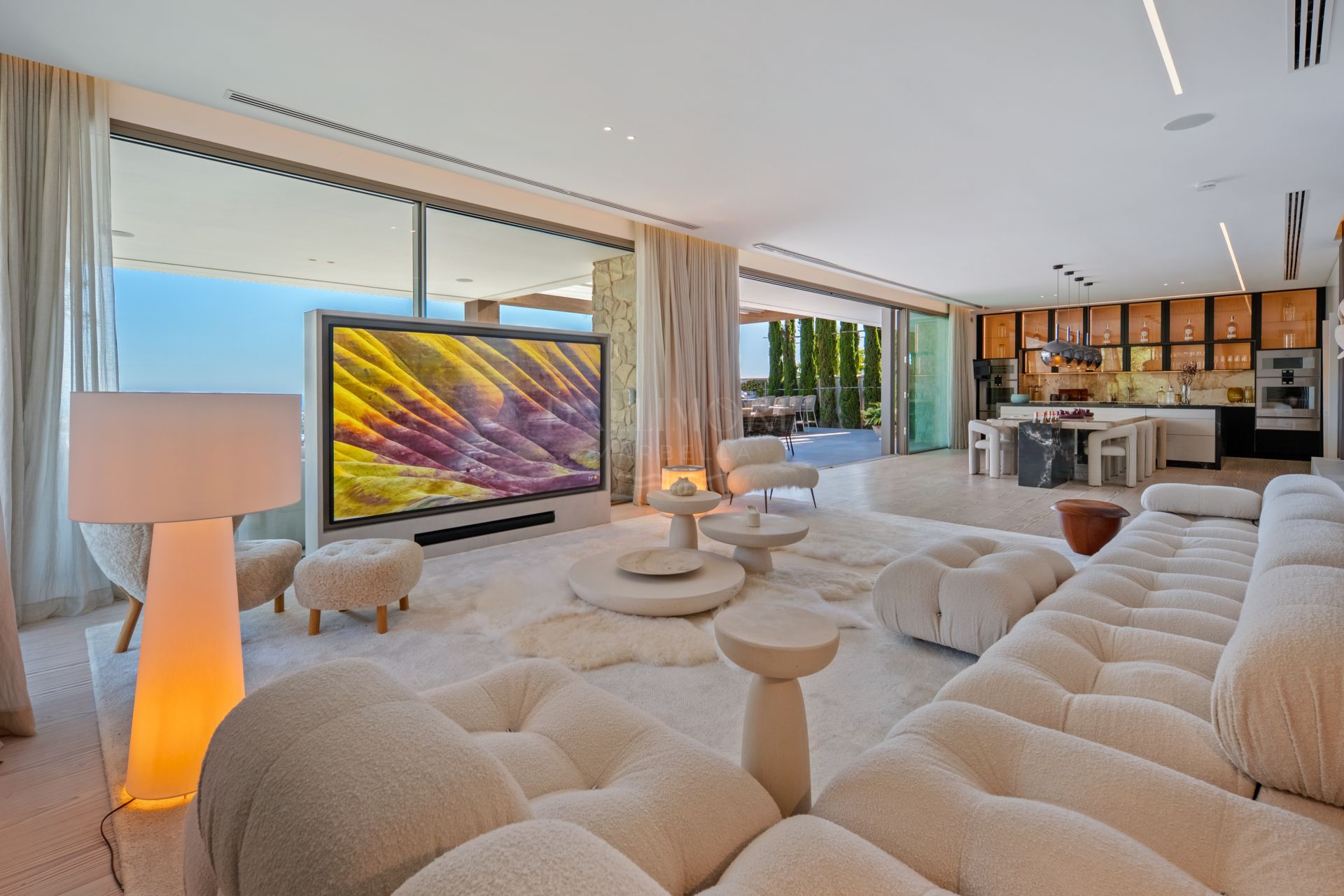Contemporary Gated Villa with Infinity Pool and Tropical Gardens