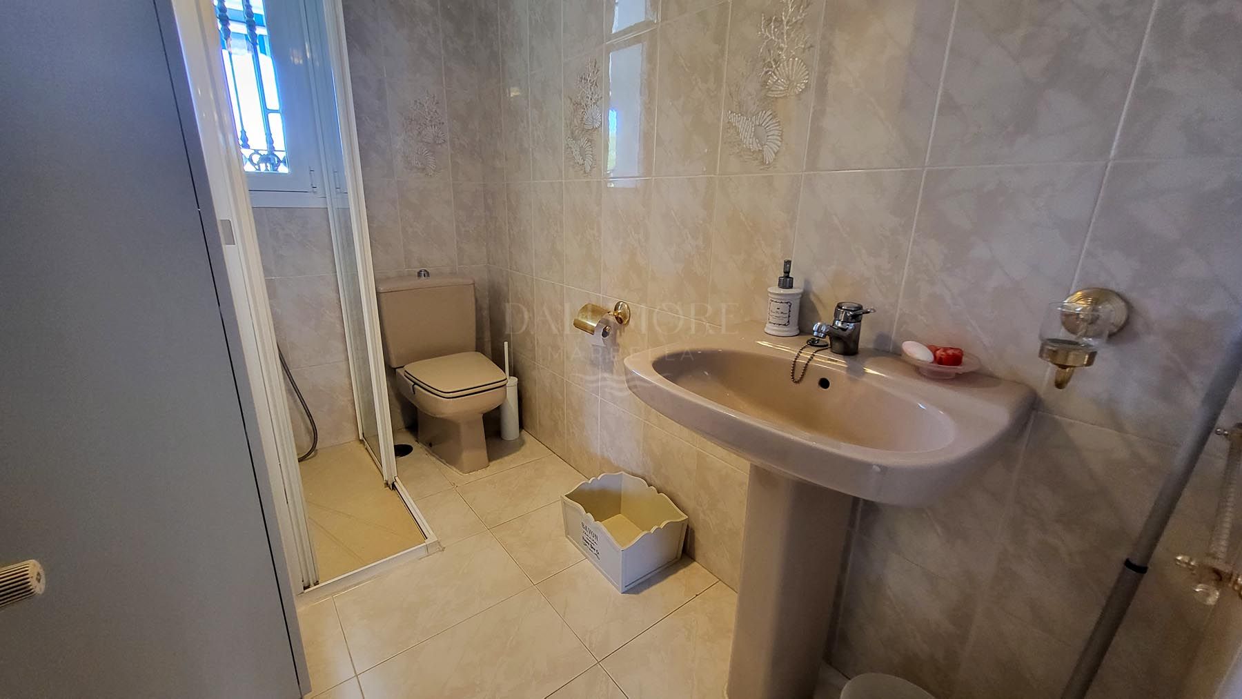 Elegant Elviria Villa with Panoramic Coastal Views, near the Beach.
