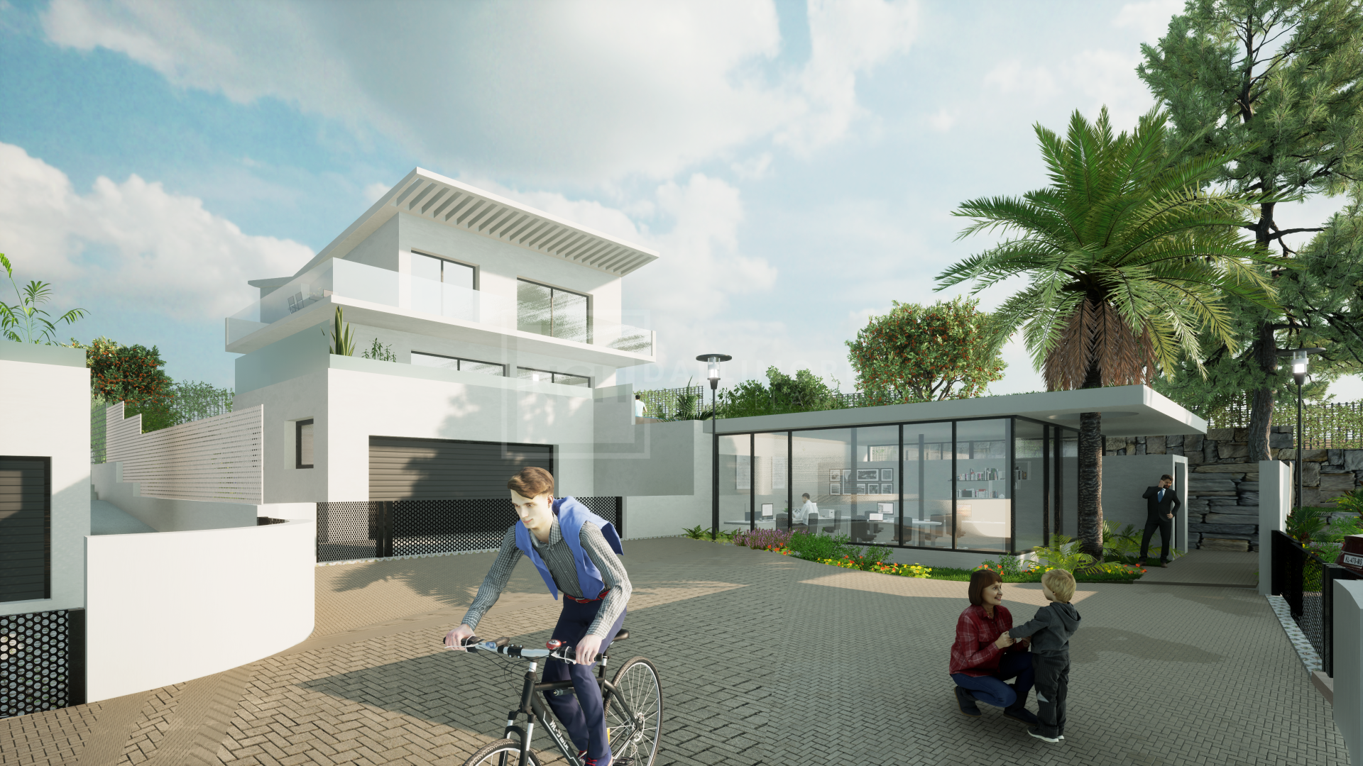 Villa contemporánea de cuatro dormitorios con vistas al mar y piscina infinita