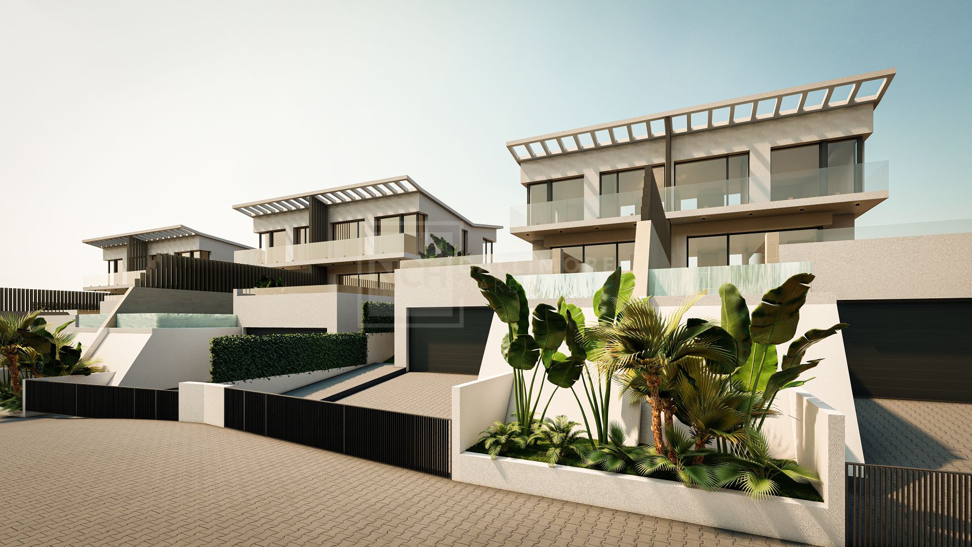 Villa contemporánea de cuatro dormitorios con vistas al mar y piscina infinita