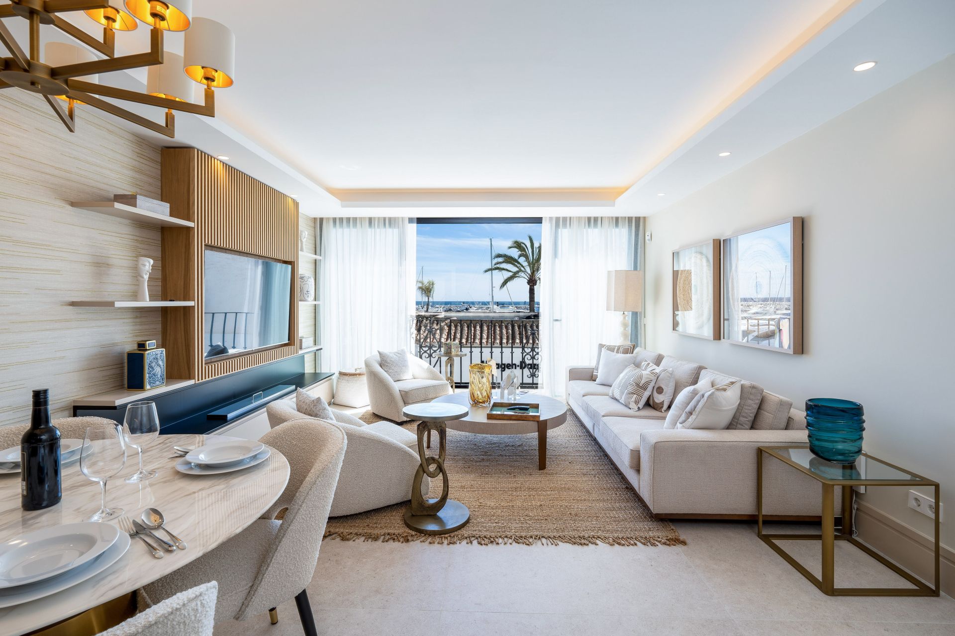 Marina-Front Two-Bedroom Apartment with Stunning Yacht Harbour Views