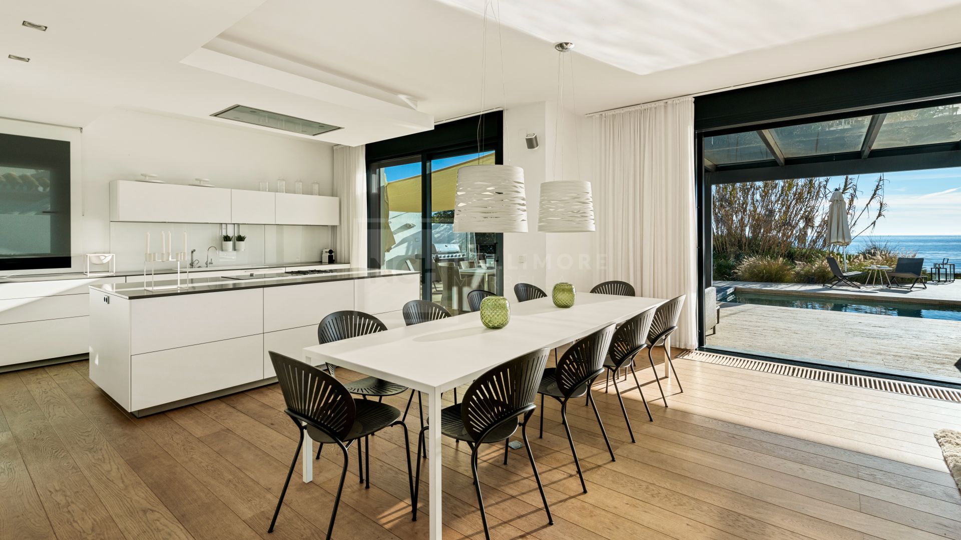 Spectacular South-East Facing Beachfront Villa with Direct Sea Access in Costabella, Marbella
